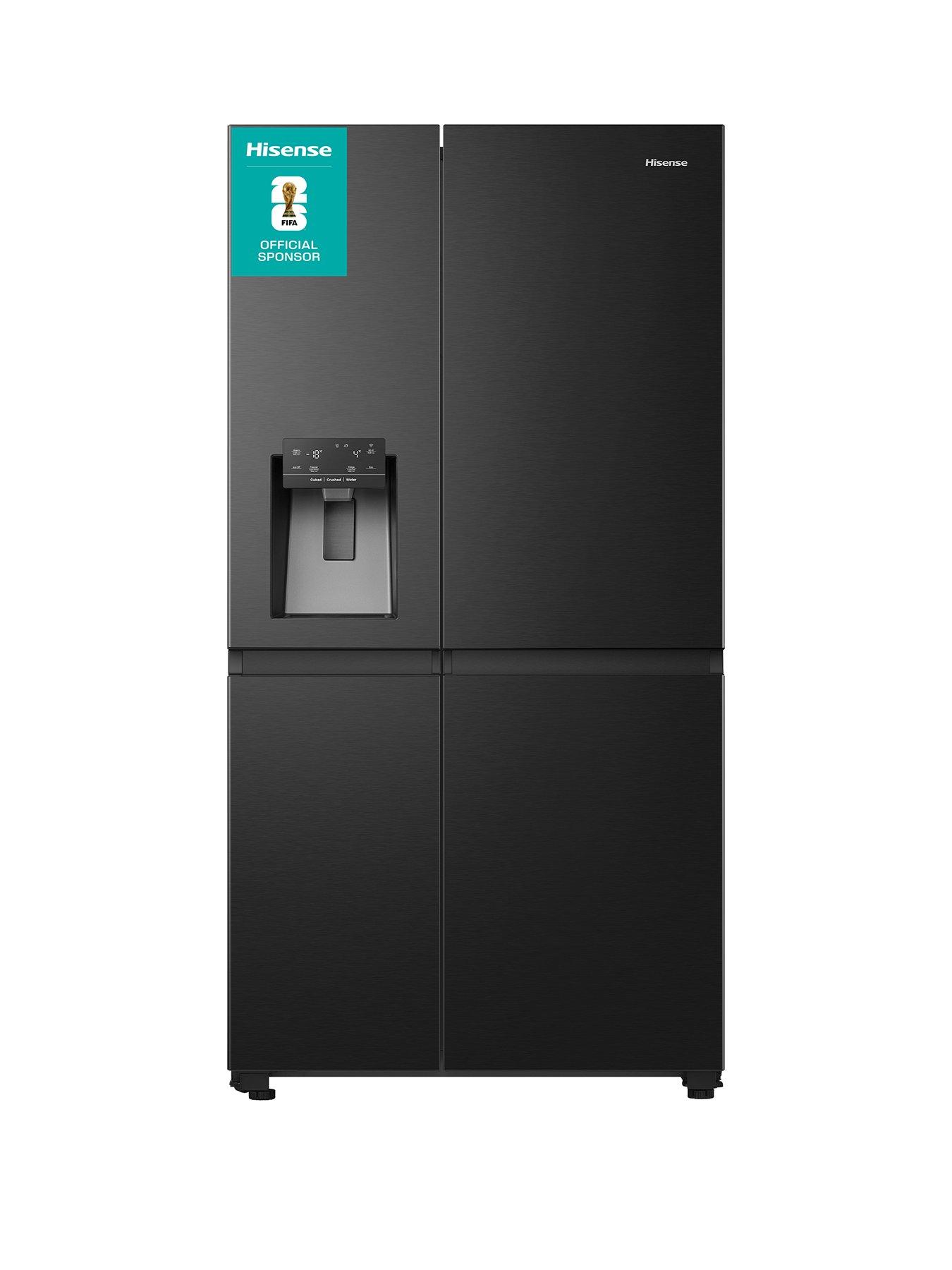 hisense-rs818n4tfe-91cm-widenbsppureflat-fridge-freezer-with-water-amp-ice-dispenser-black