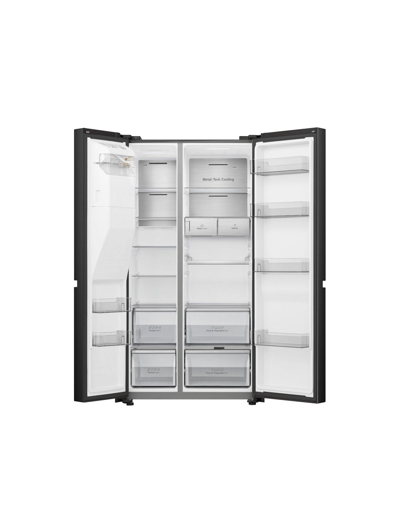 hisense-rs818n4tfe-91cm-widenbsppureflat-fridge-freezer-with-water-amp-ice-dispenser-blackoutfit