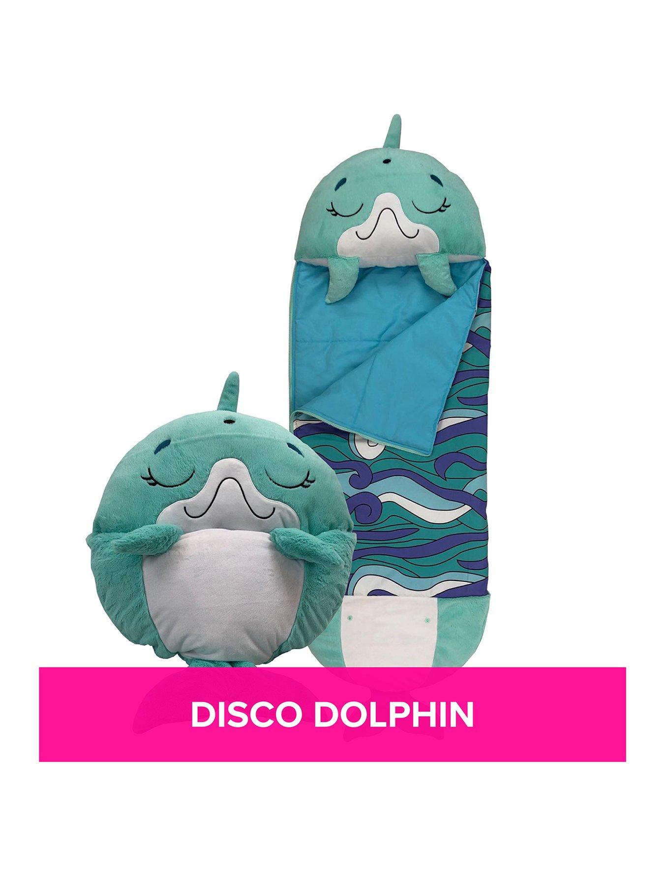 Image 2 of 5 of Happy Nappers Blue Disco Dolphin Sleeping Bag -&nbsp;Large