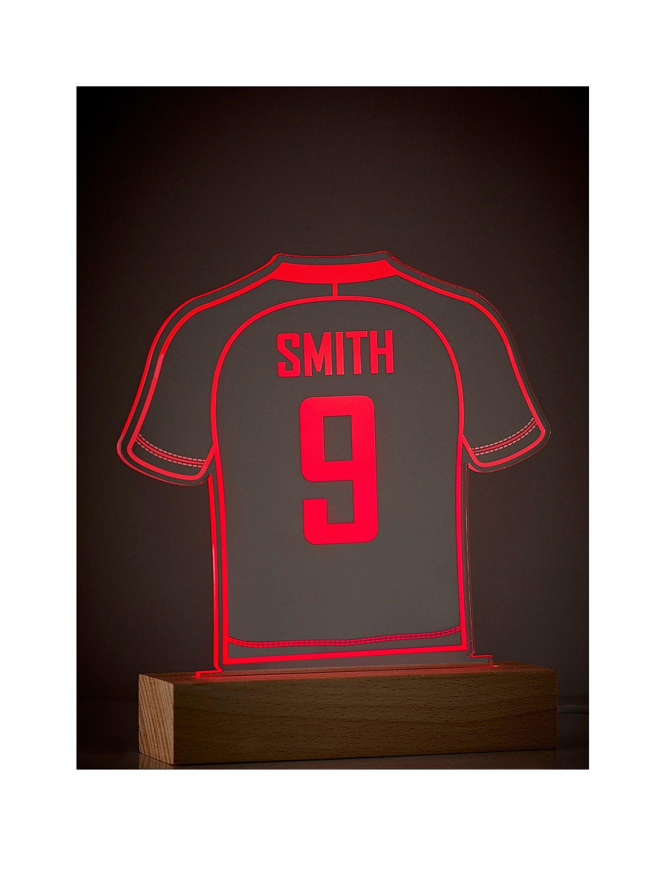undefined Personalised Football Shirt LED Night Light