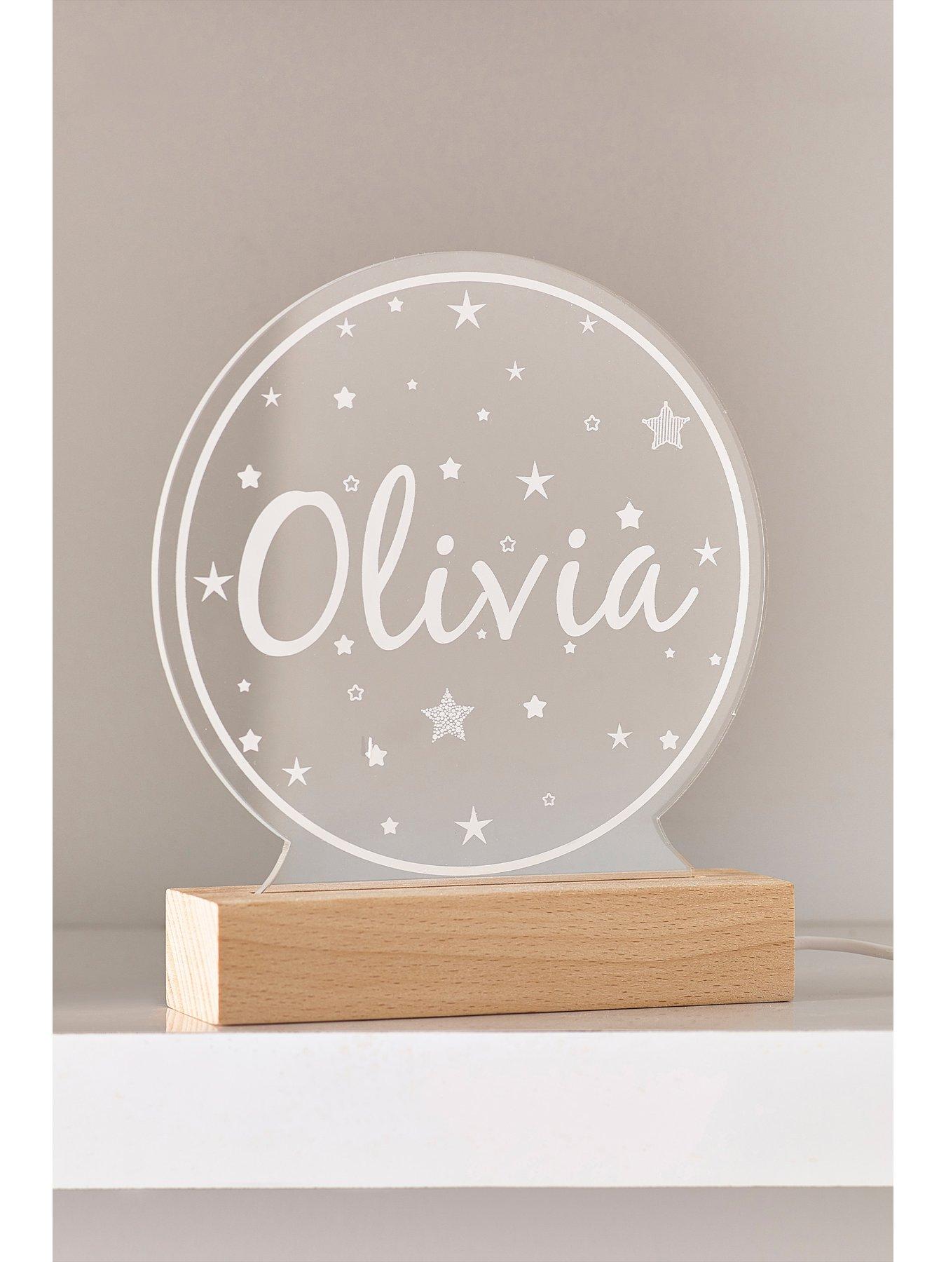 Image 2 of 2 of Love Abode Personalised Name &amp; Stars LED Night Light