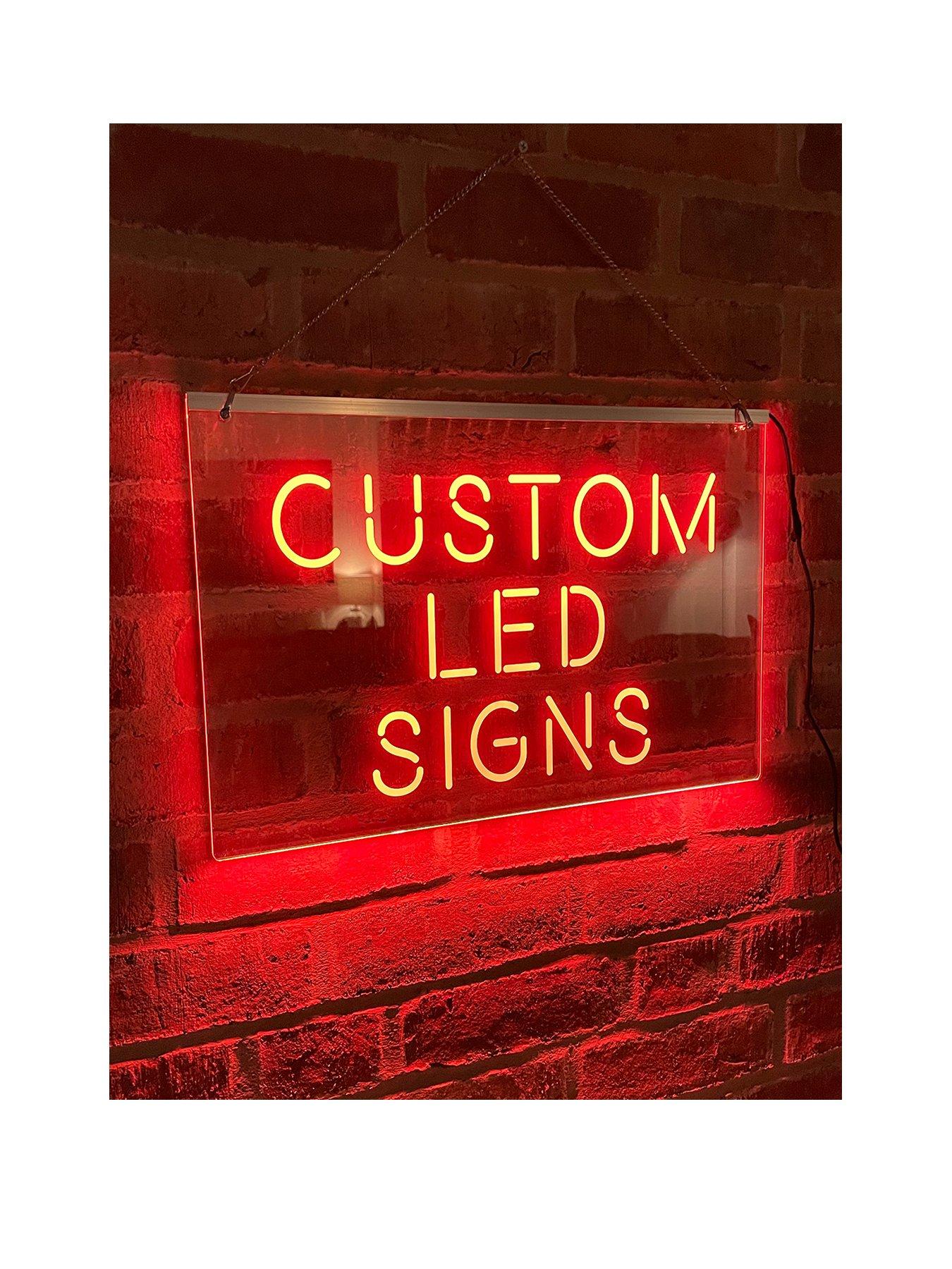 Image 1 of 8 of Love Abode Personalised LED Illuminated Custom Sign