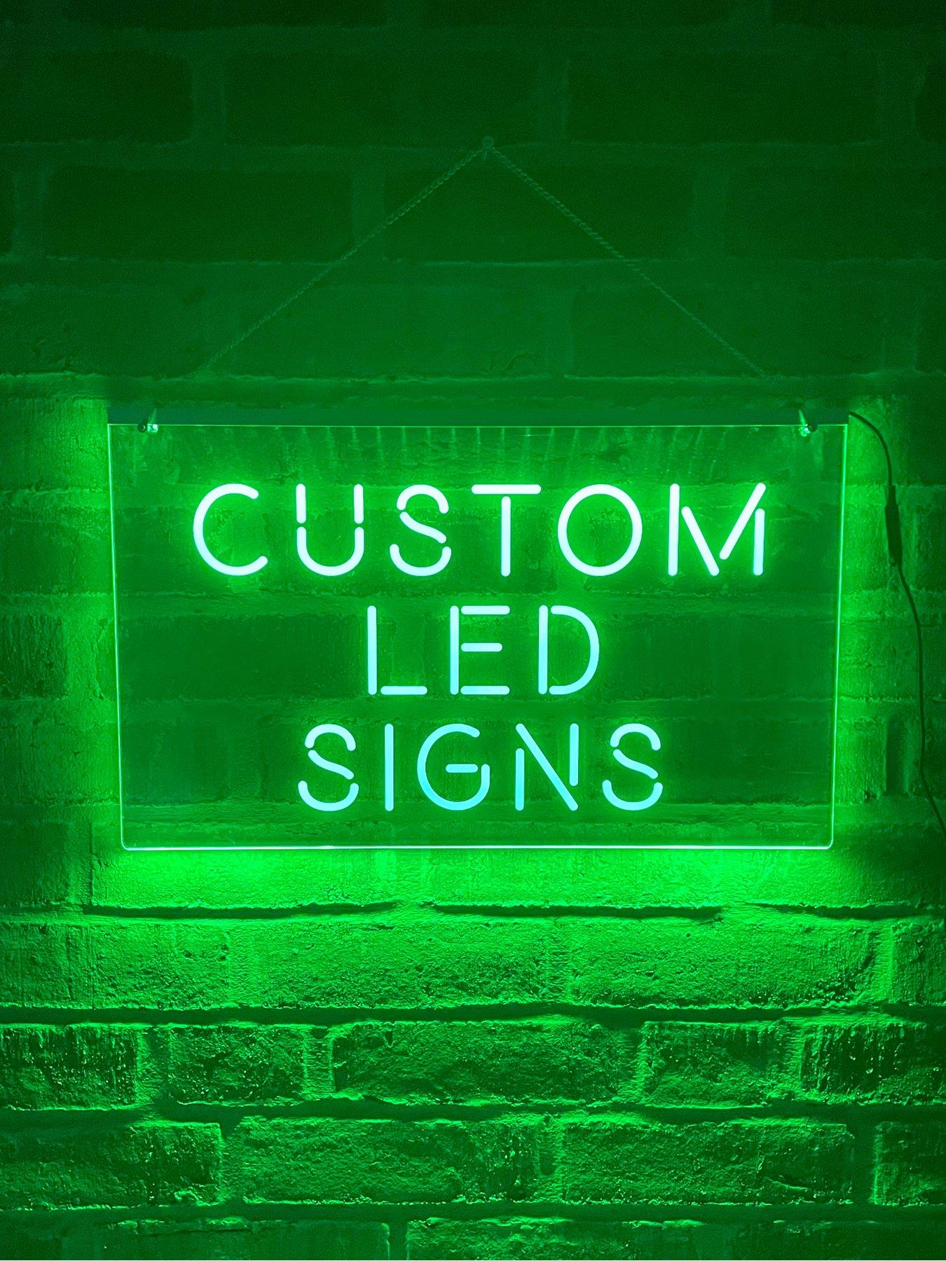 Image 2 of 8 of Love Abode Personalised LED Illuminated Custom Sign