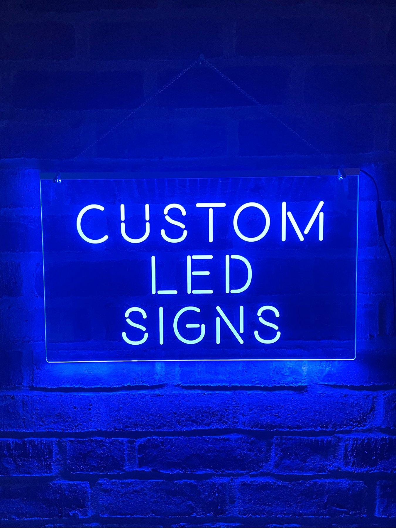 Image 3 of 8 of Love Abode Personalised LED Illuminated Custom Sign