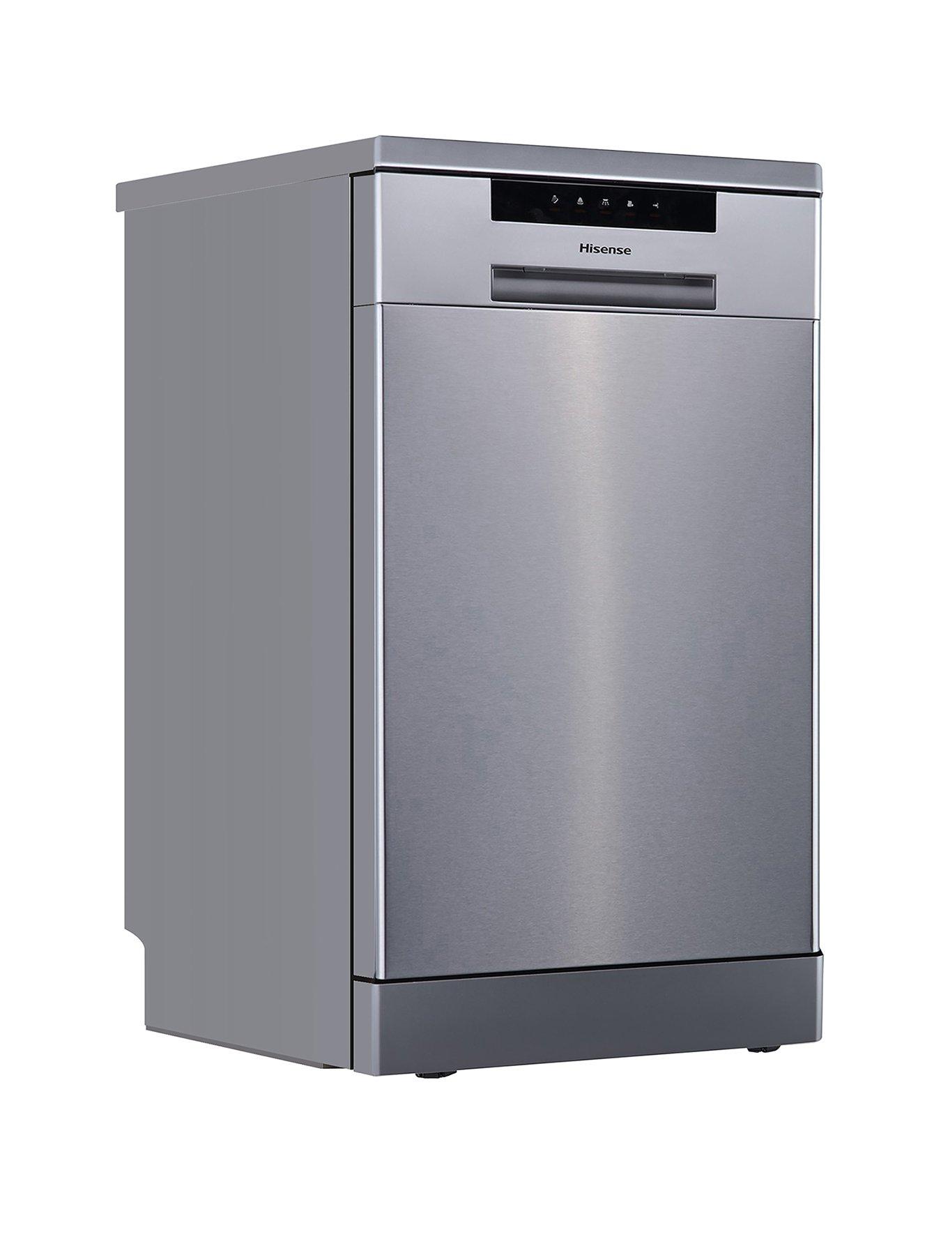 Image of Hisense HS523E15XUK Slimline 30-Minute Quick Wash, 10 Place Dishwasher – Stainless Steel