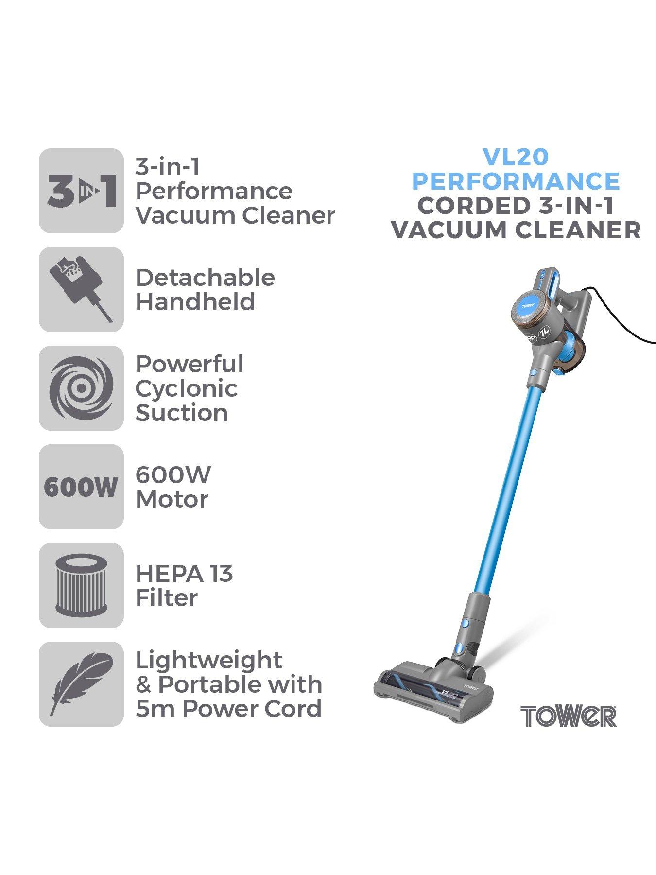 tower-vl20-3-in-1nbspperformancenbspcorded-vacuum-cleanerstillFront