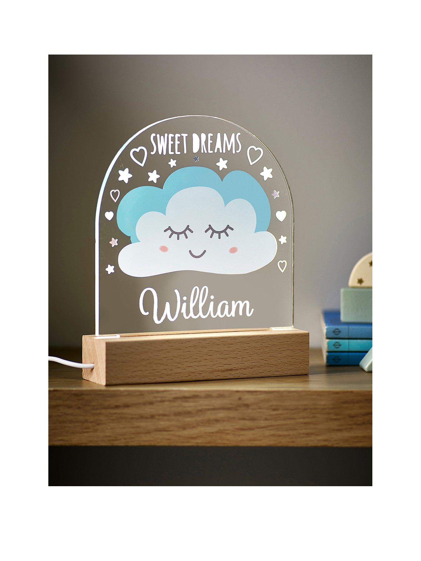 Image 1 of 2 of Love Abode Personalised LED "Sweet Dreams" Night Light