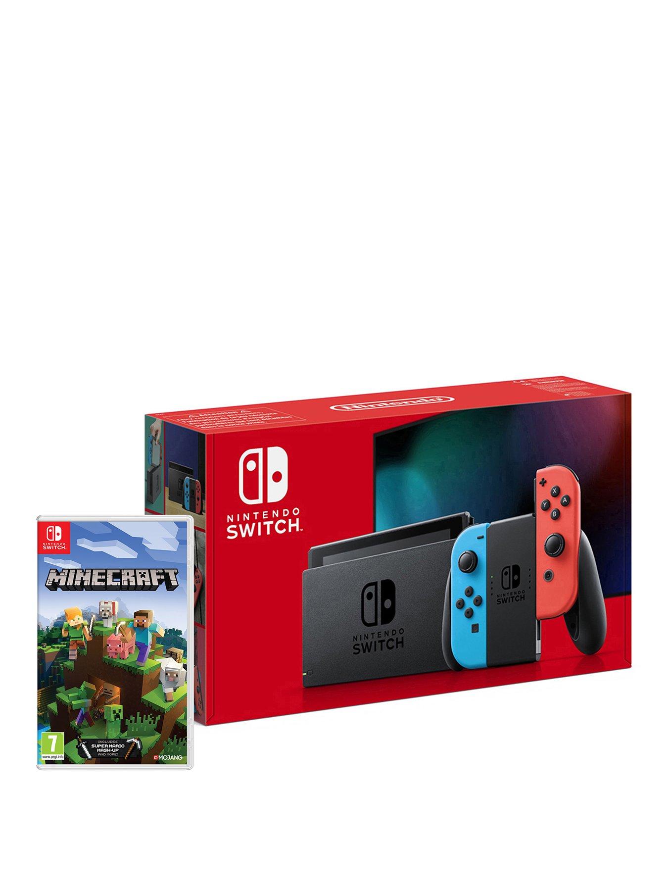 Nintendo Switch Neon Console Minecraft Bedrock Edition Very