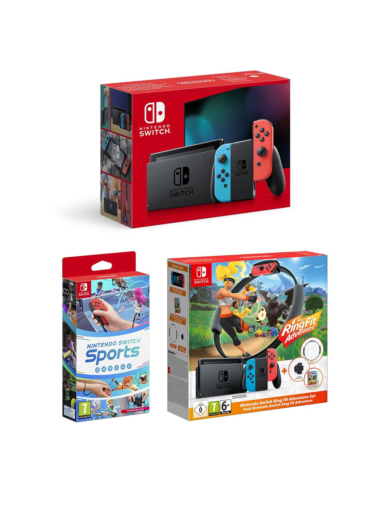 undefined Nintendo Switch Neon Console with Nintendo Switch Sports  &  Ring fit Adventure