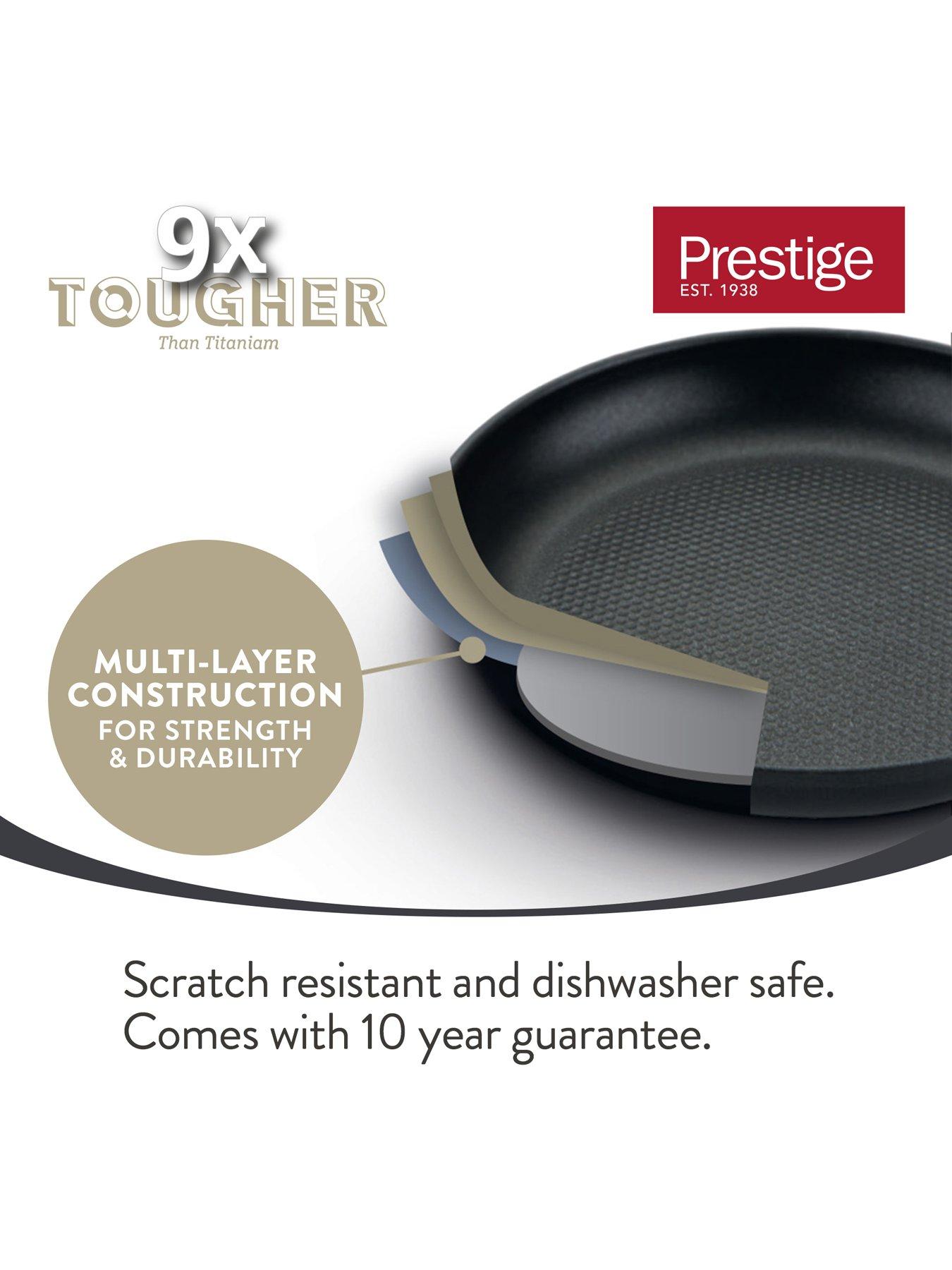 Image 4 of 6 of Prestige 9x tougher Easy Release Non Stick Induction 6 Piece Saucepan, Frying pan and Stock pot 6 piece set