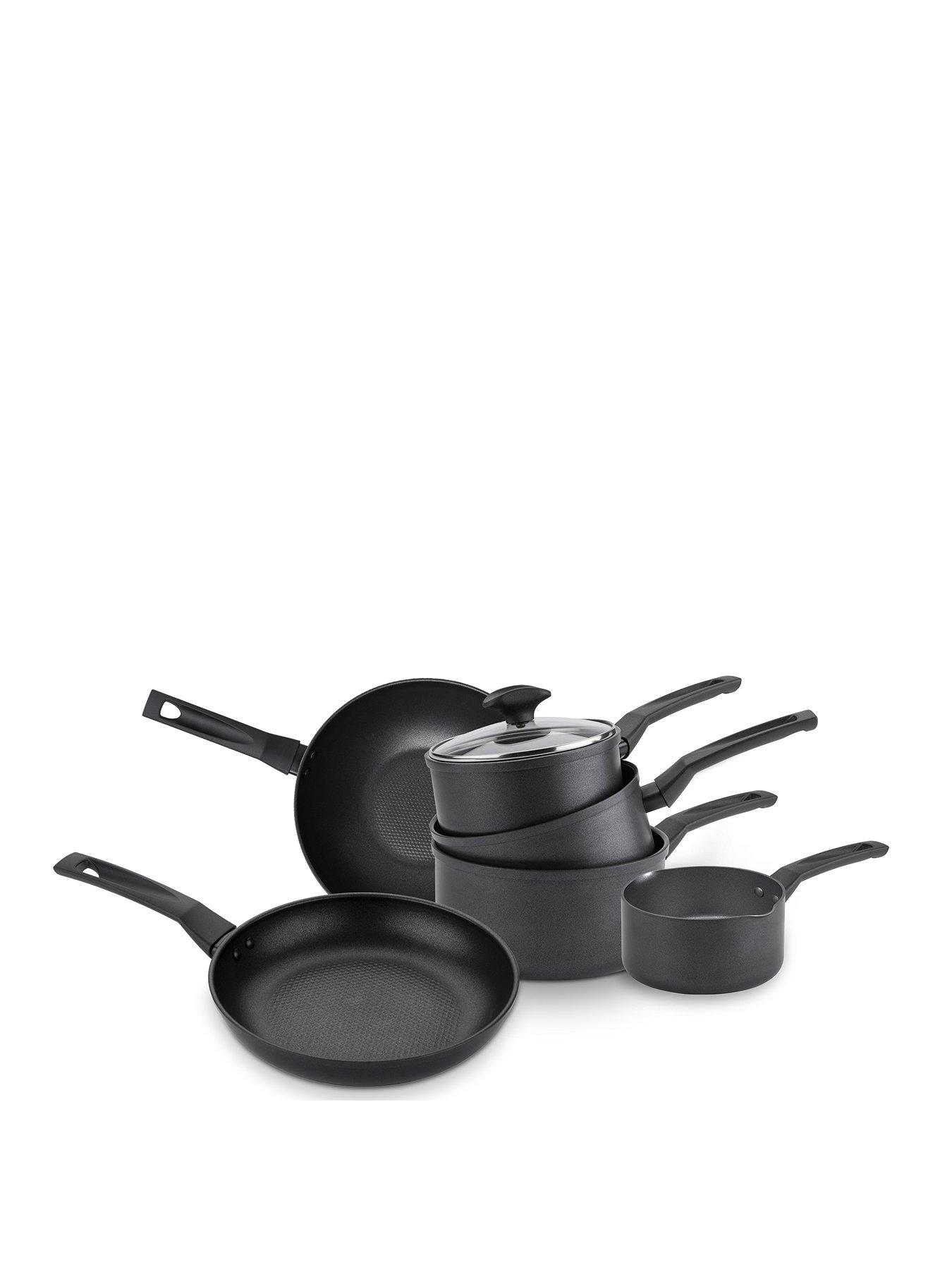 Image of Prestige 9x tougher Easy Release Non Stick Induction 6 Piece Saucepan, Frying pan and Stirfry 6 piece set