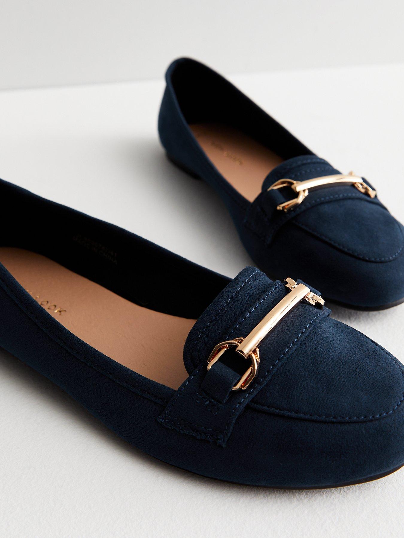 Navy store loafers womens