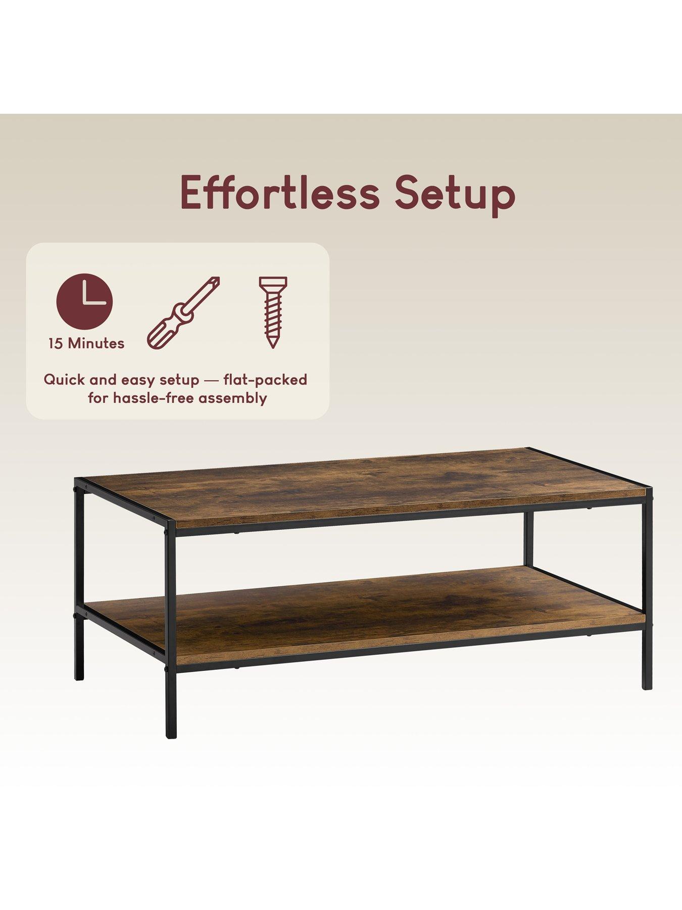 Image 4 of 6 of Vida Designs Brooklyn Coffee Table - Dark Oak