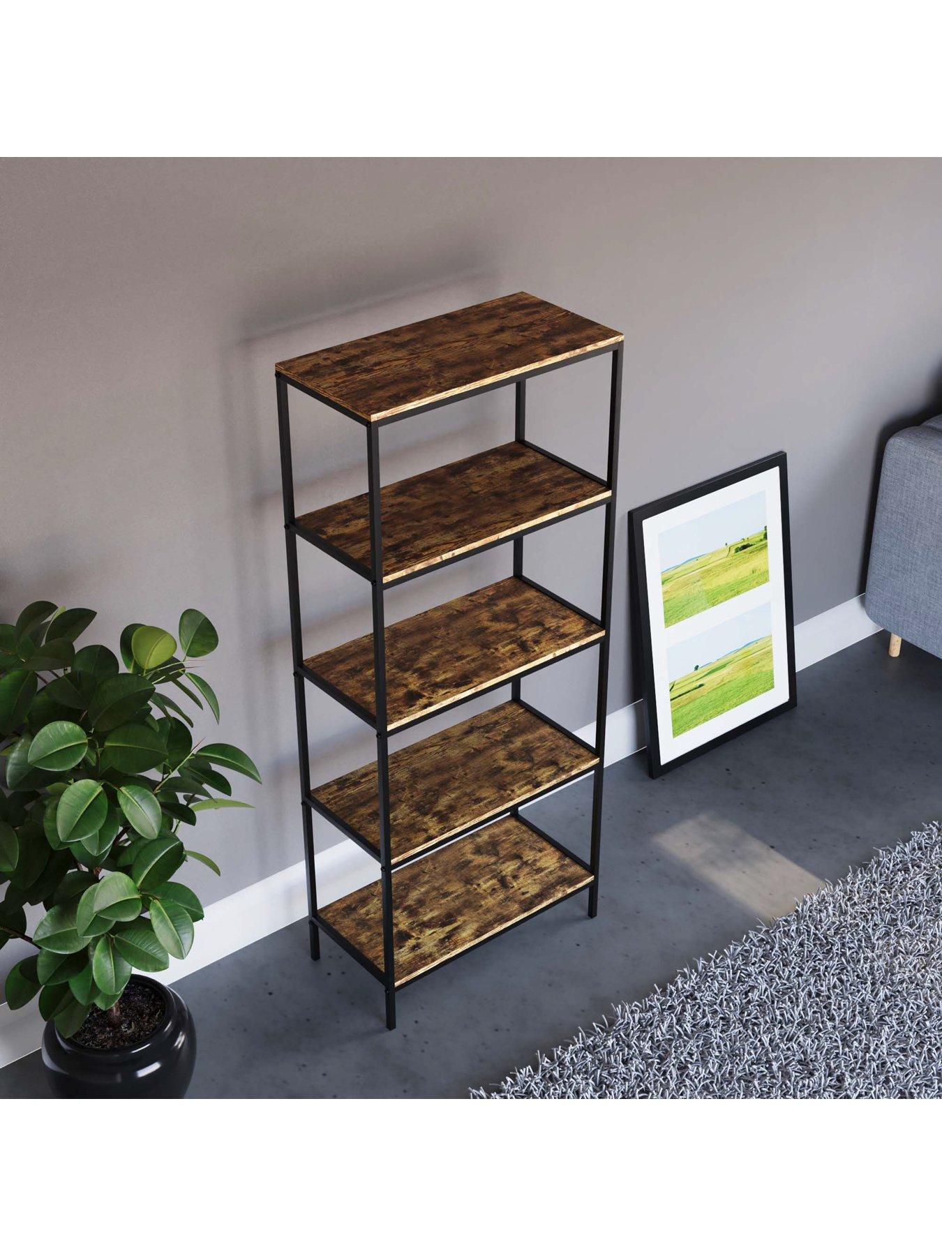 vida-designs-brooklyn-5-tier-bookcase-dark-oakoutfit