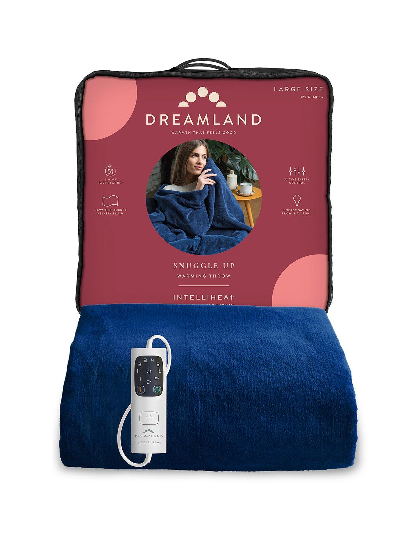 Image 1 of 8 of Dreamland Relaxwell Luxury Heated Navy Throw