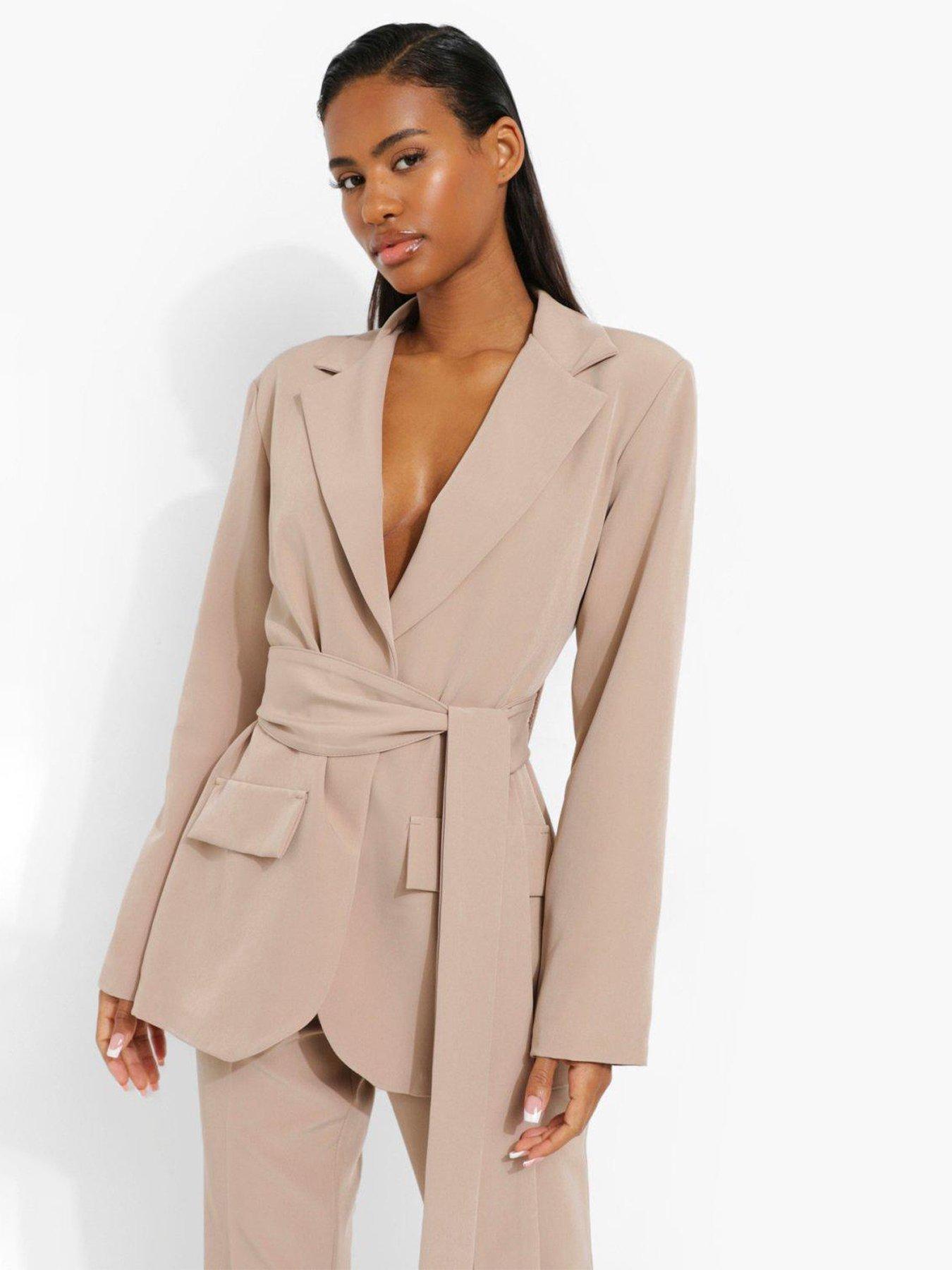 Boohoo shop camel blazer