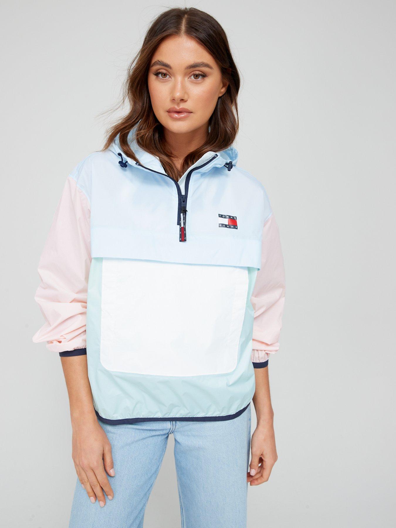 Tommy jeans packable popover on sale jacket