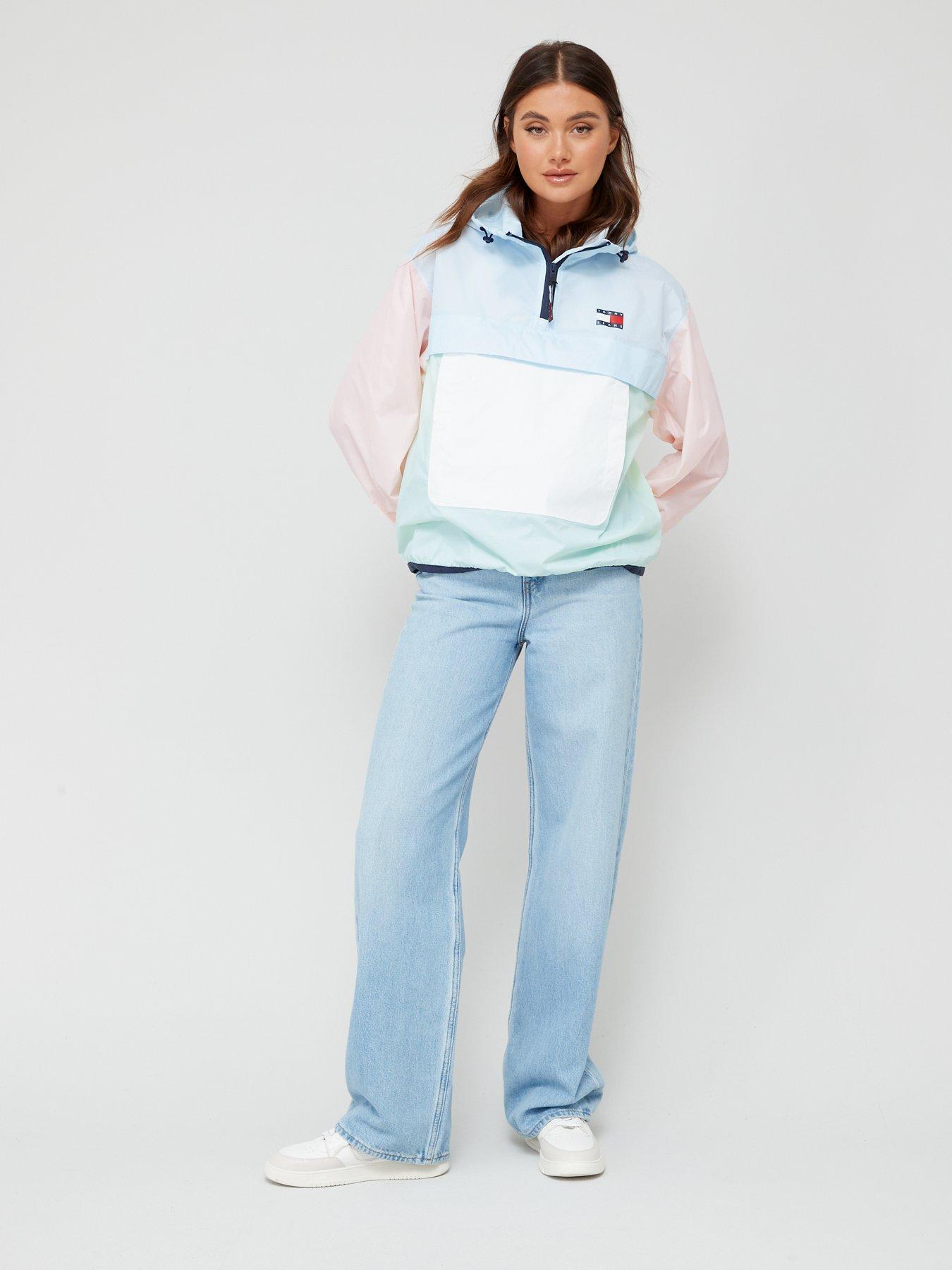 Tommy jeans pastel discount colour block sweatshirt