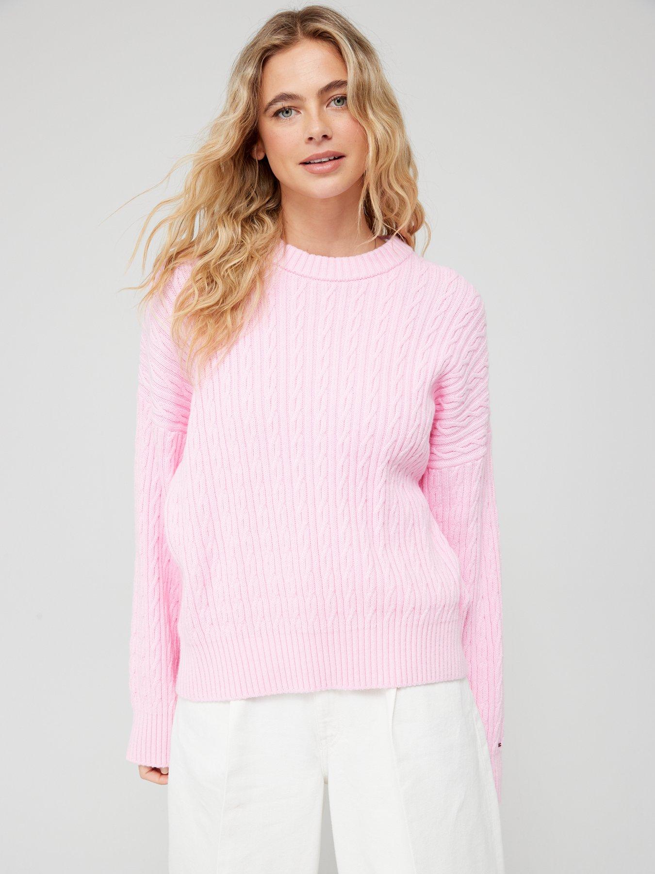 Baby pink hot sale knitted jumper