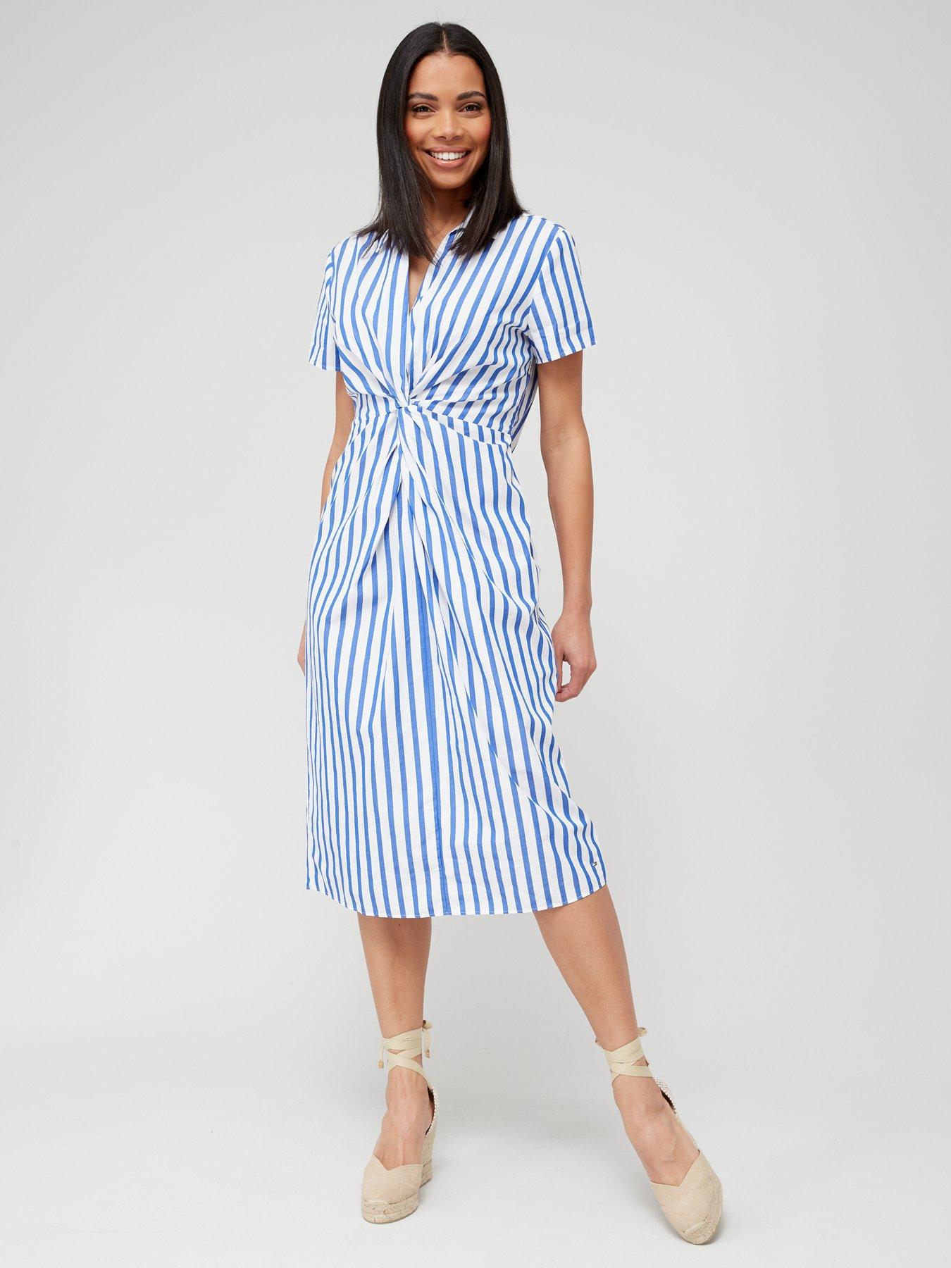 Striped tommy 2024 hilfiger dress