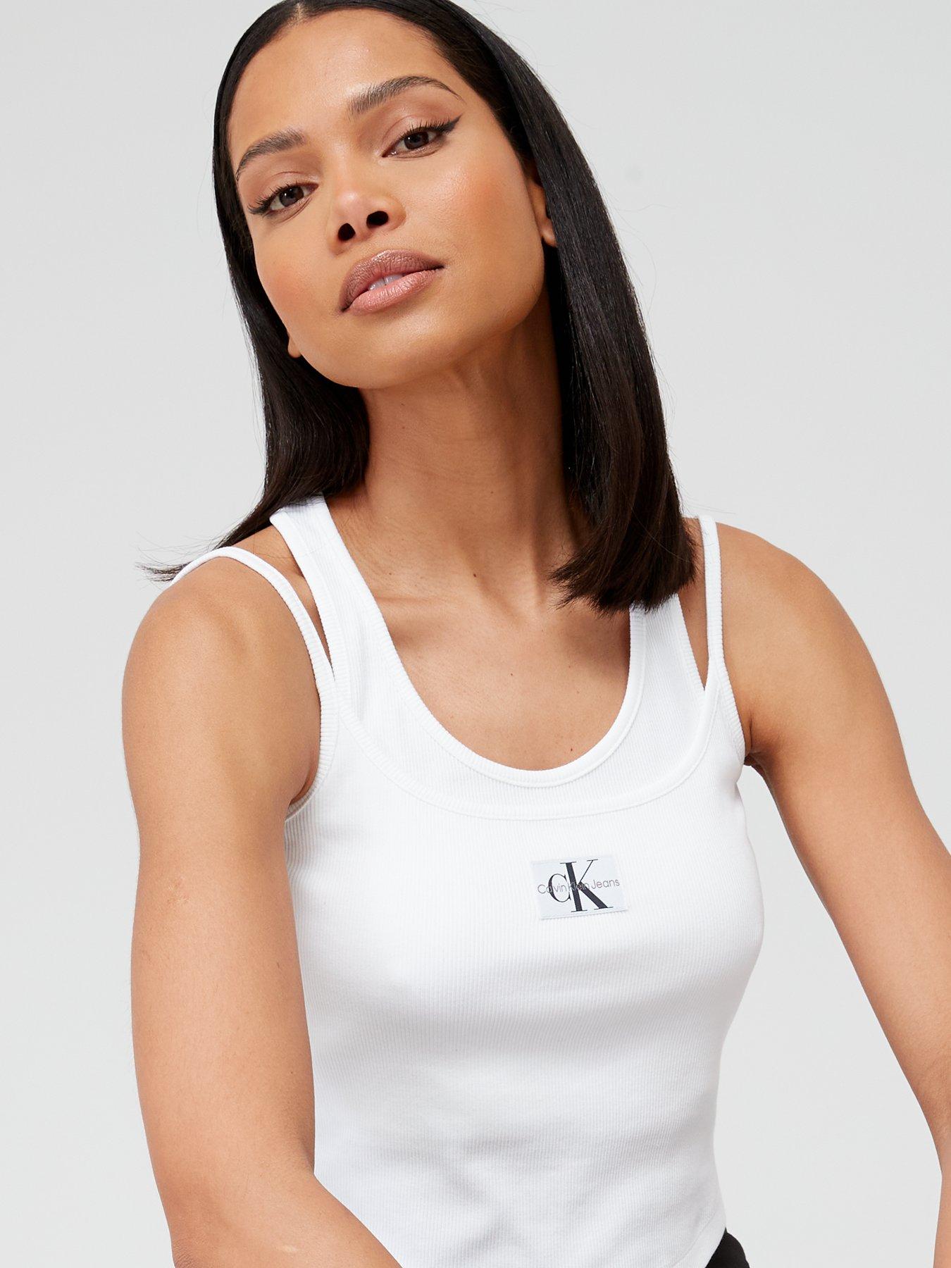 Calvin Klein Jeans, Ribbed Double Layer Tank Top
