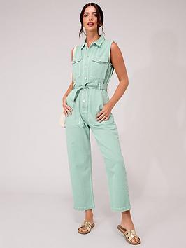 lucy-mecklenburgh-twill-jumpsuit-green