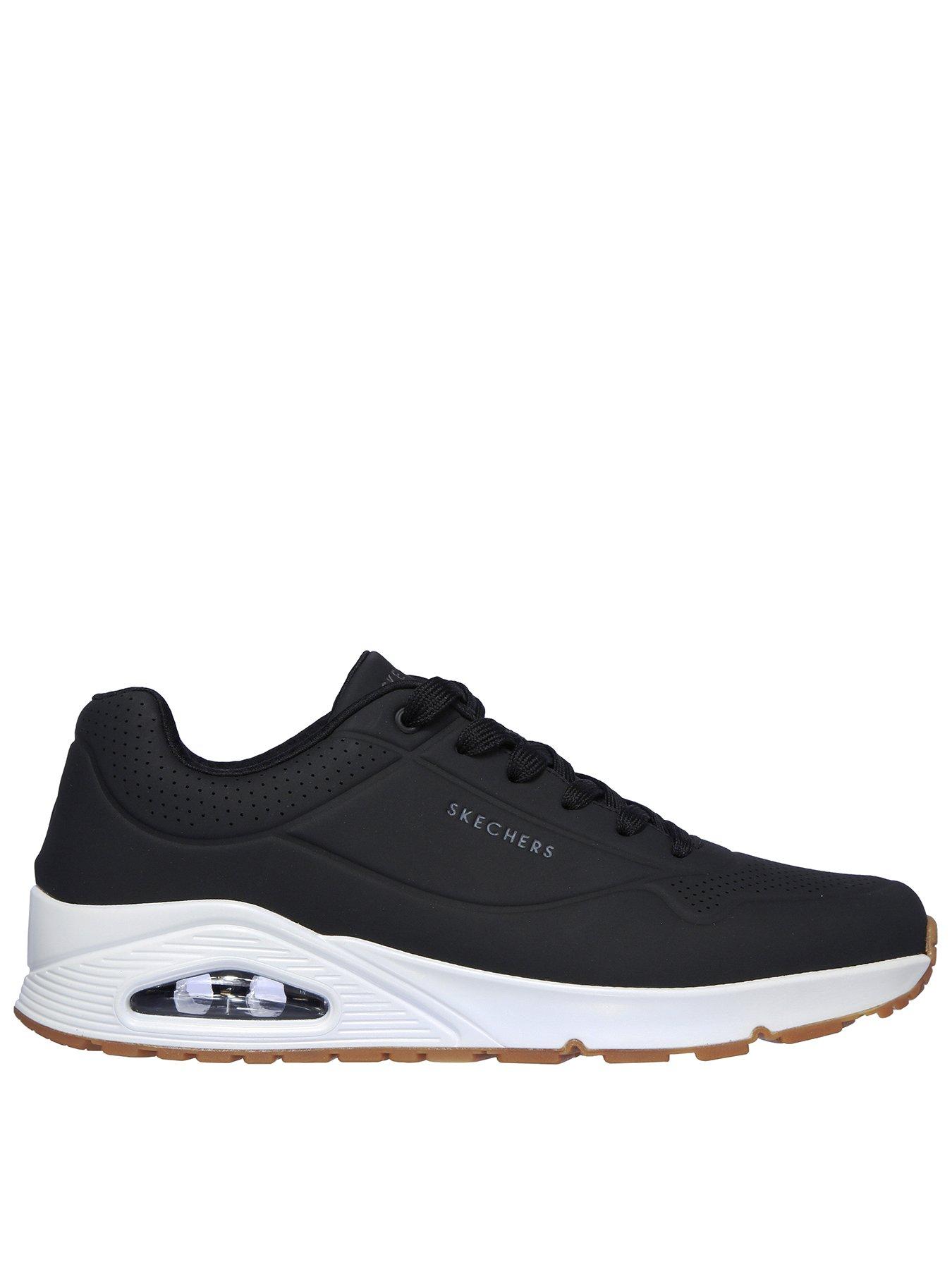 skechers-uno-durabuck-memory-foam-trainers-black