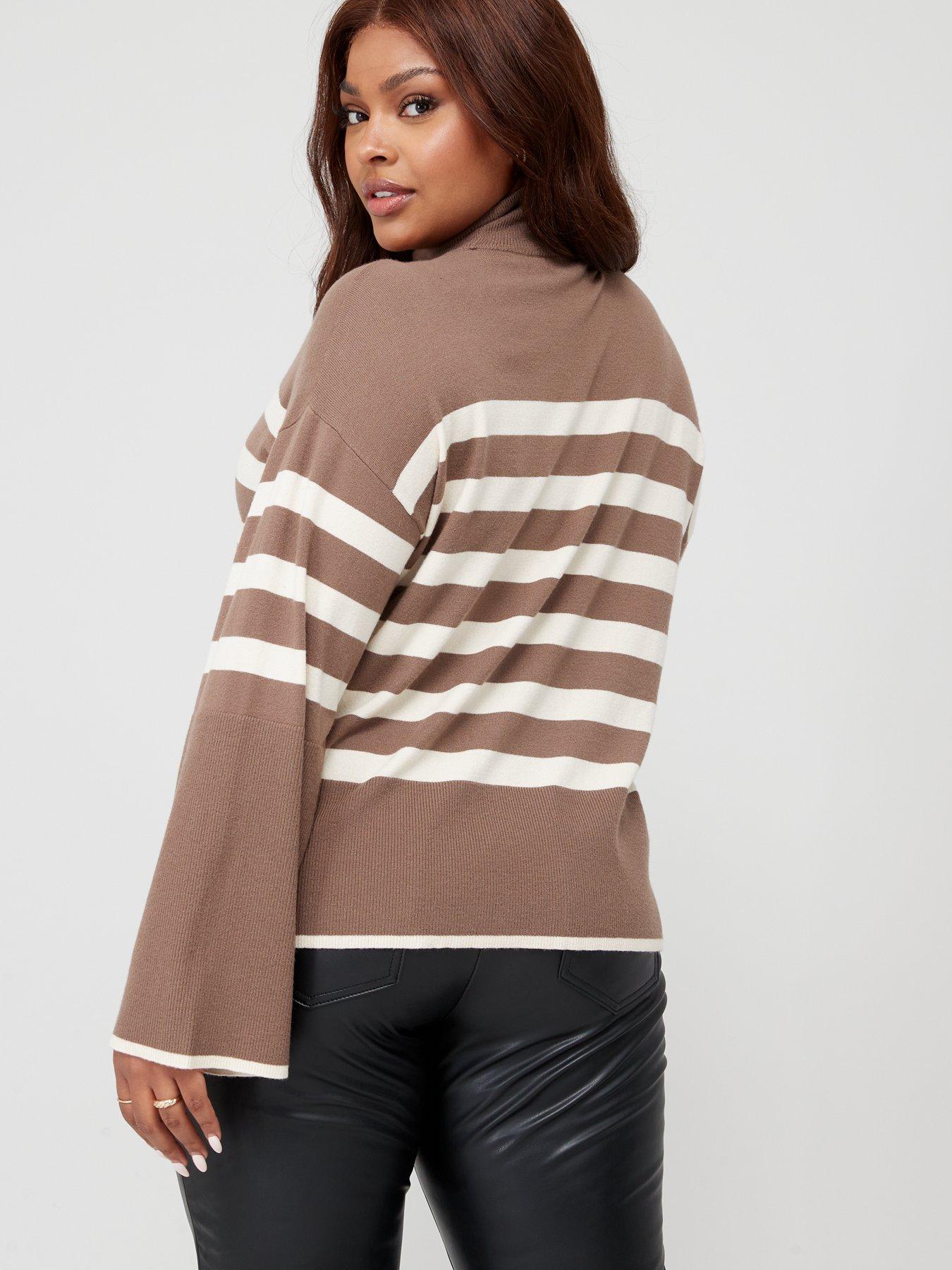 vero-moda-curve-curve-happiness-stripe-high-neck-jumper-brownstillFront