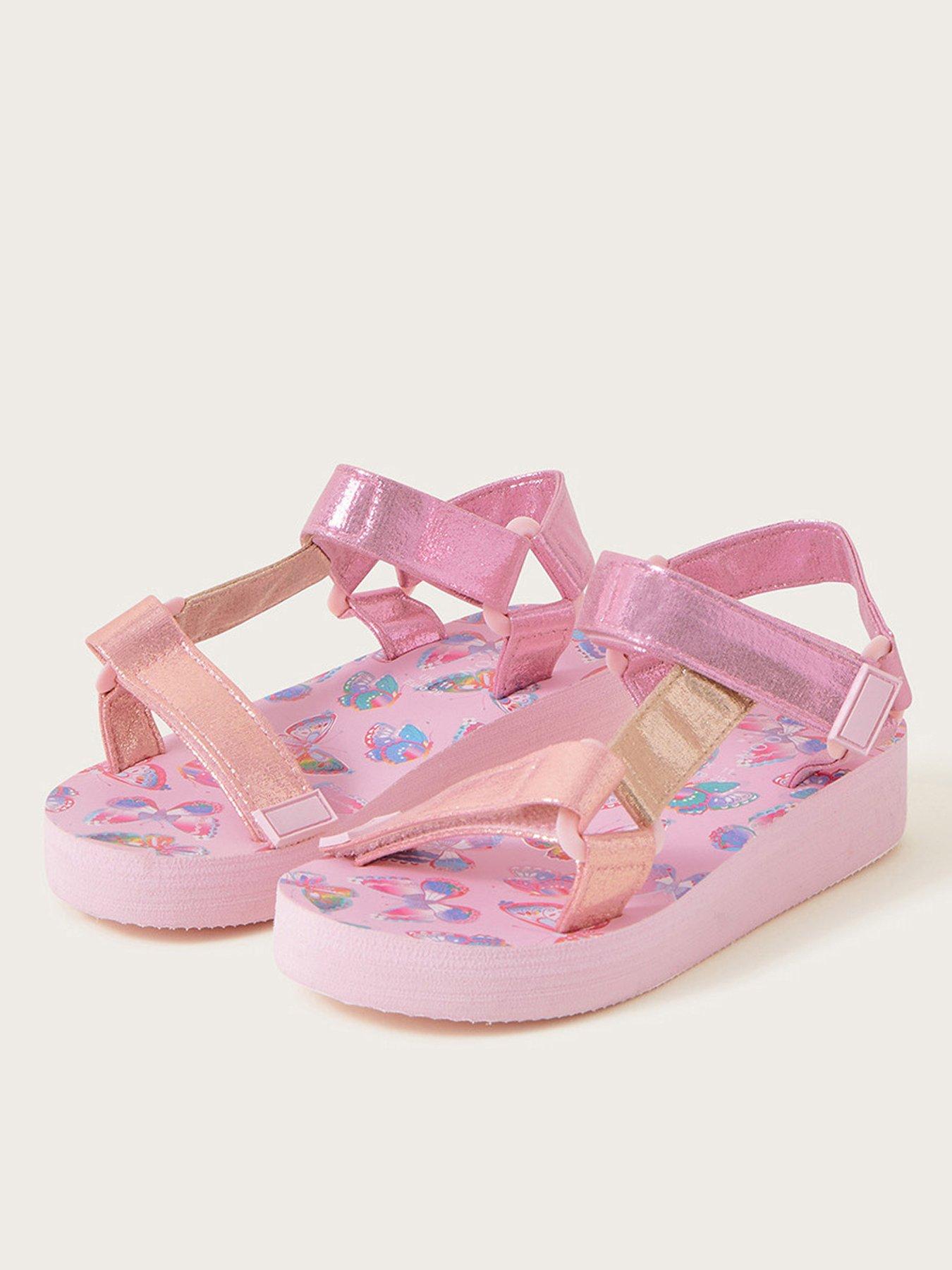 レビュー高評価のおせち贈り物 Barbie Girls Sliders Kids Teens Pink Doll Logo Sandals  Summer Shoes