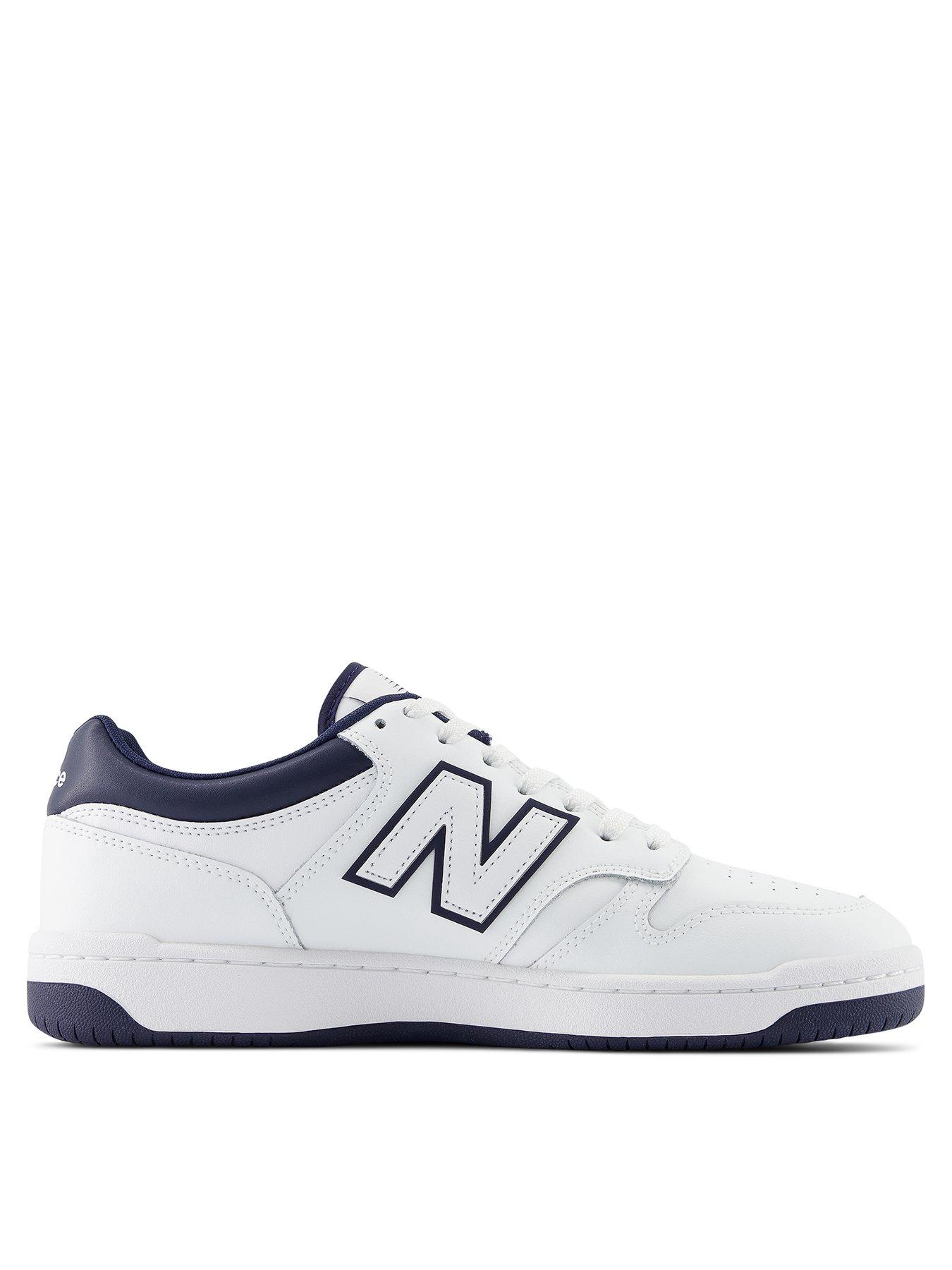 New Balance Mens 480L Trainers White Navy Very Ireland