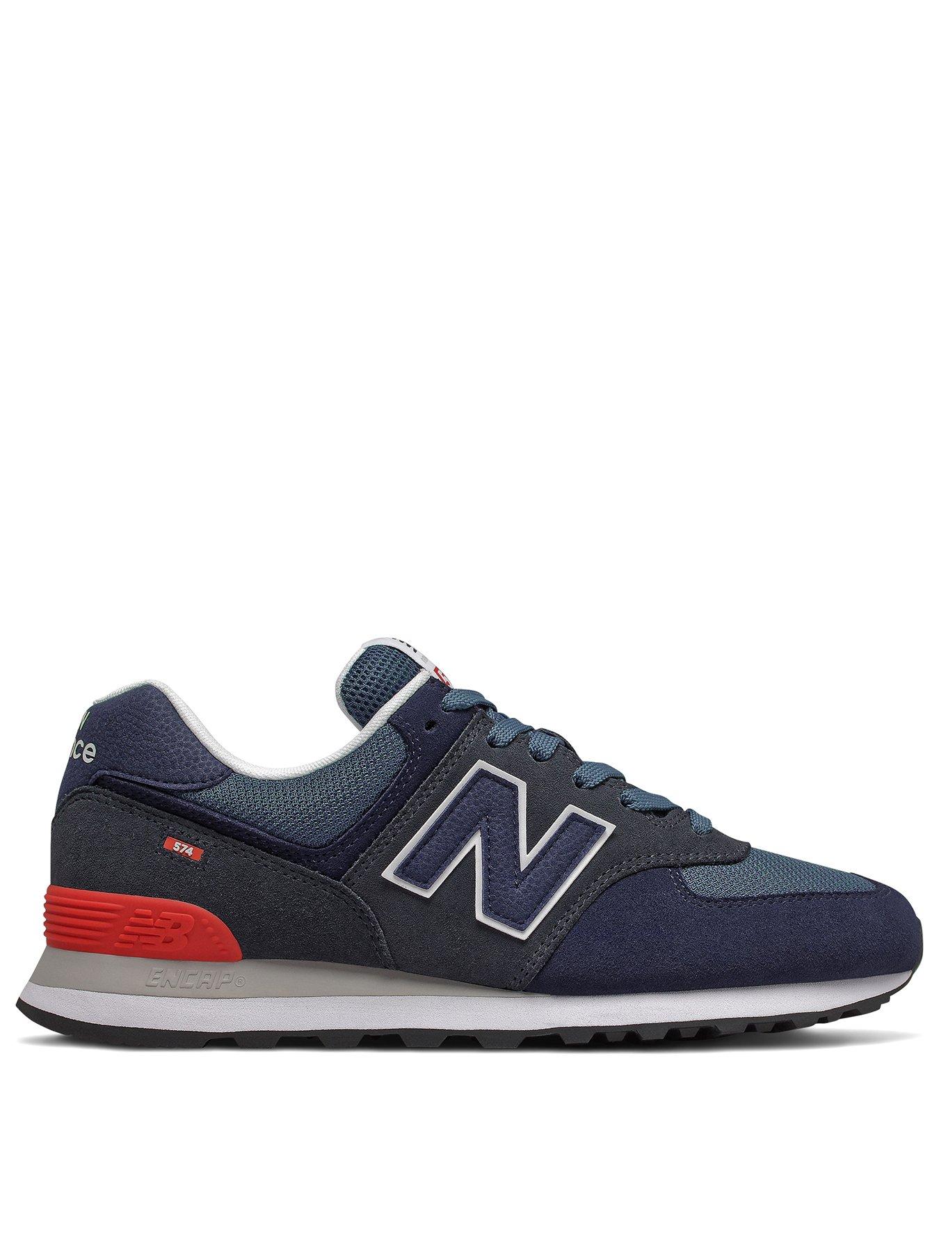 Mens new balance shop navy 574 trainers