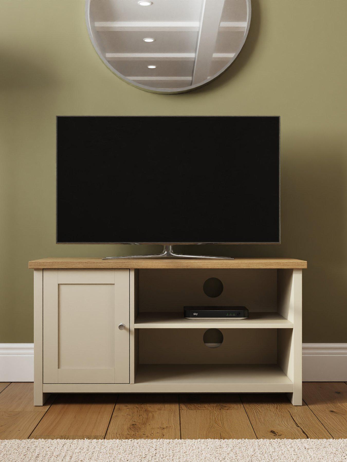 Image 1 of 7 of GFW Lancaster 1 Door Small TV&nbsp;Cabinet - fits up to 43 inch TV) -&nbsp;Cream