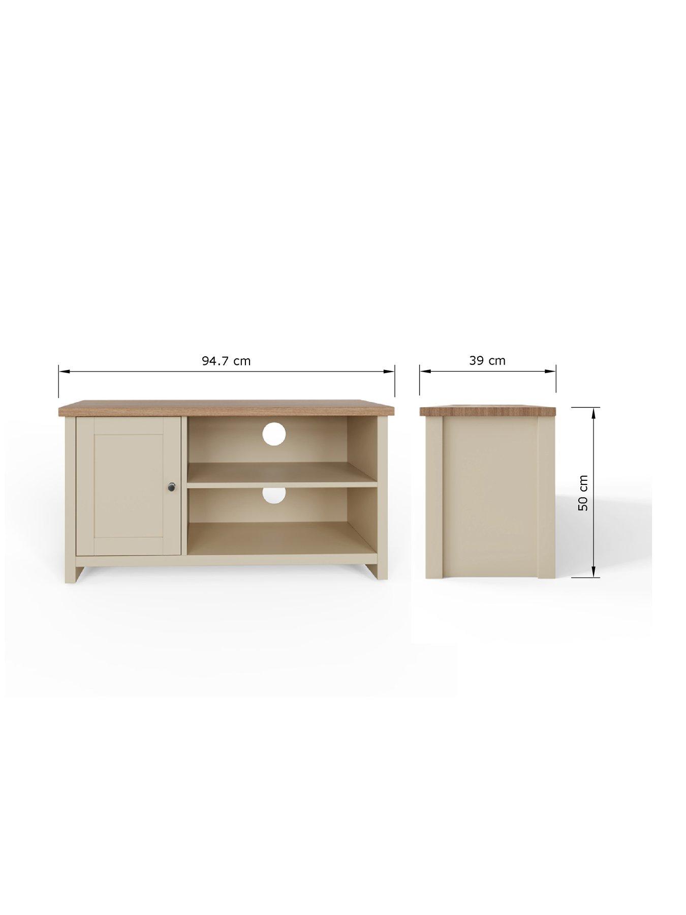 Image 7 of 7 of GFW Lancaster 1 Door Small TV&nbsp;Cabinet - fits up to 43 inch TV) -&nbsp;Cream