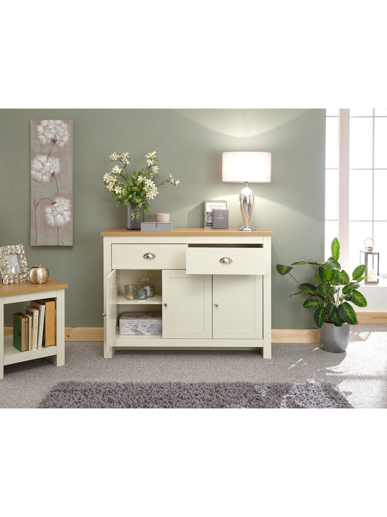 Image 3 of 5 of GFW Lancaster 3&nbsp;Door, 2 Drawer Sideboard - Cream