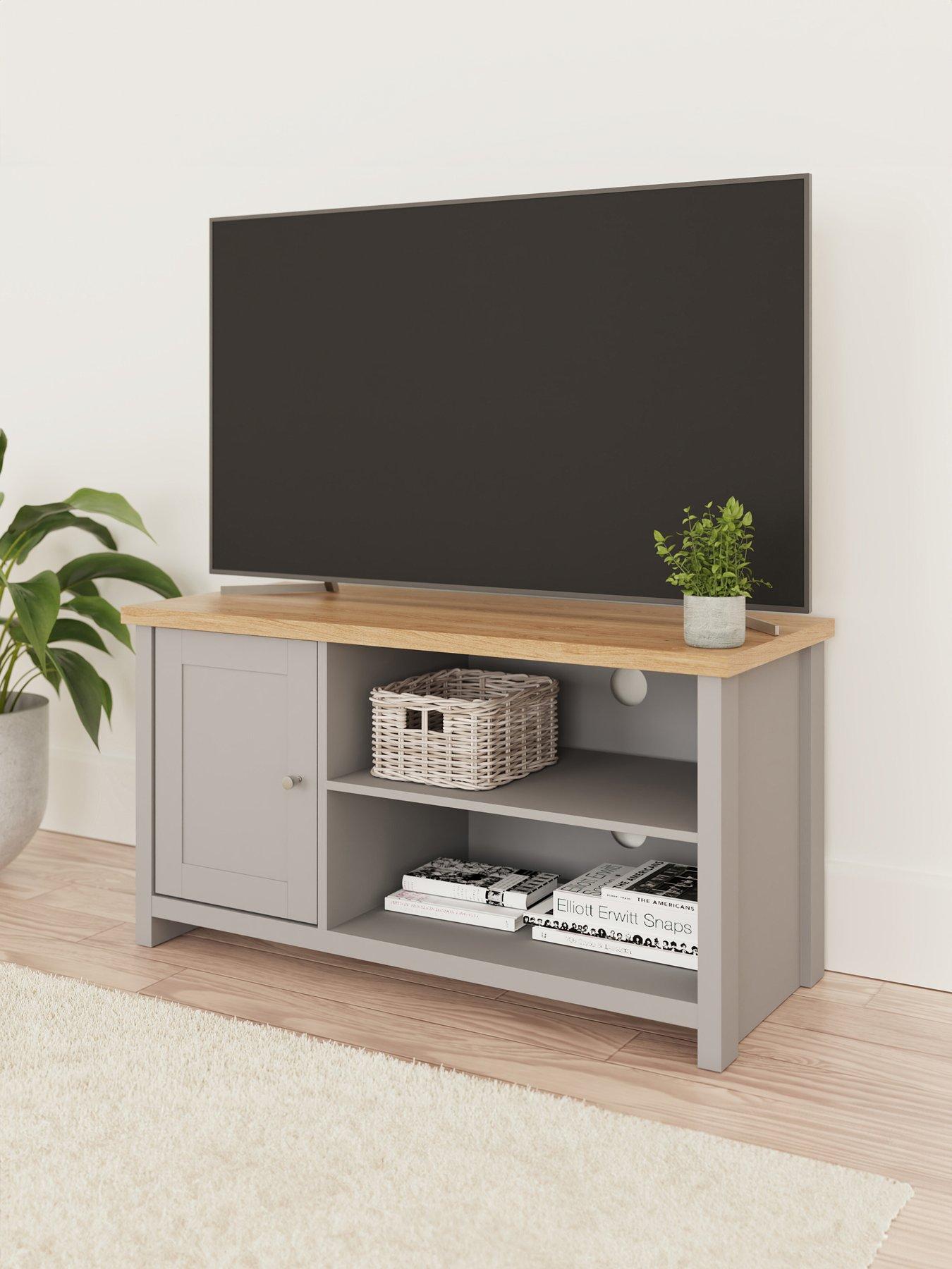 Small entertainment deals cabinet with doors