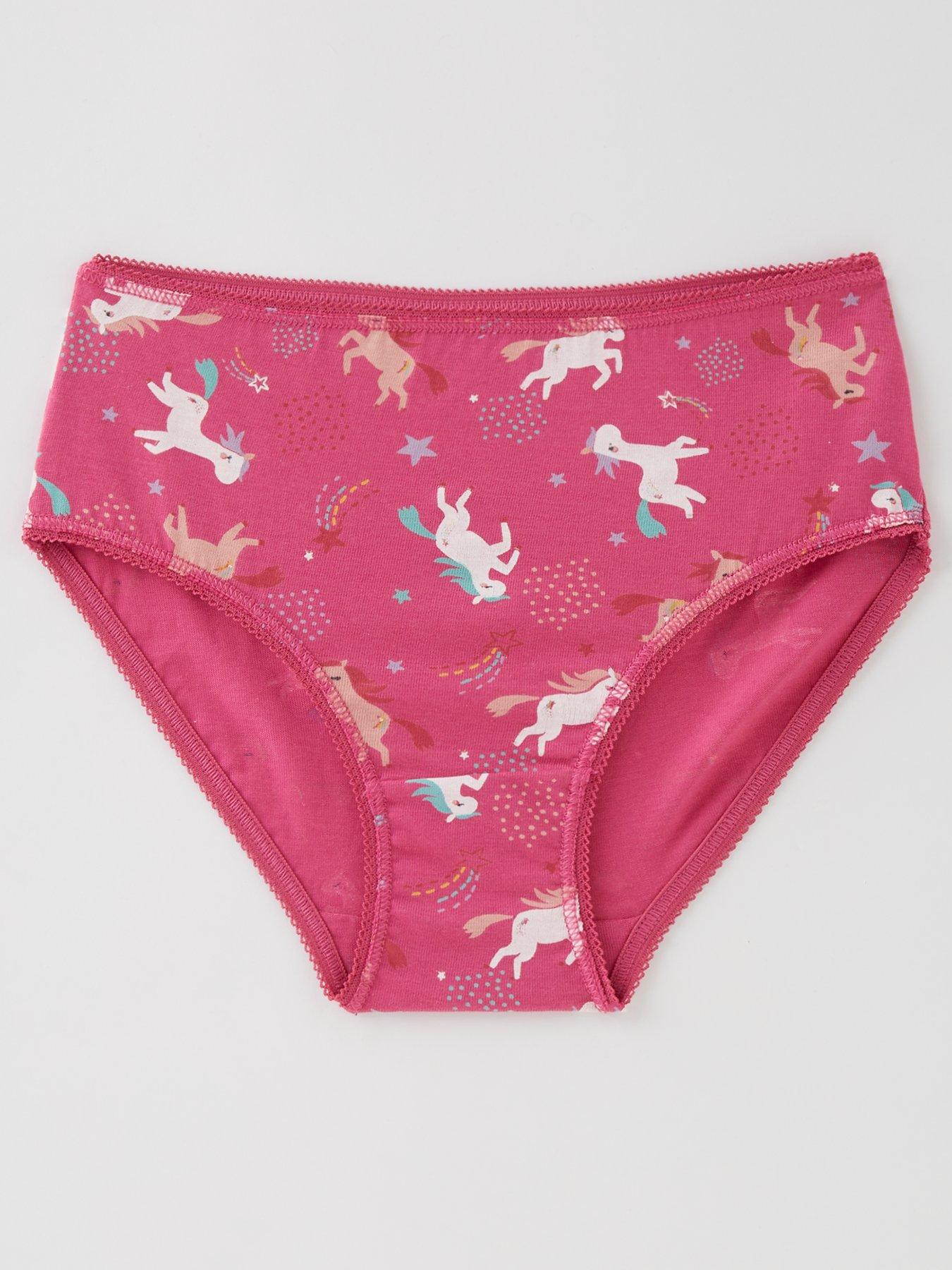 Rainbow Panties With Sparkly Unicorn High Waist Lingerie 3 Color