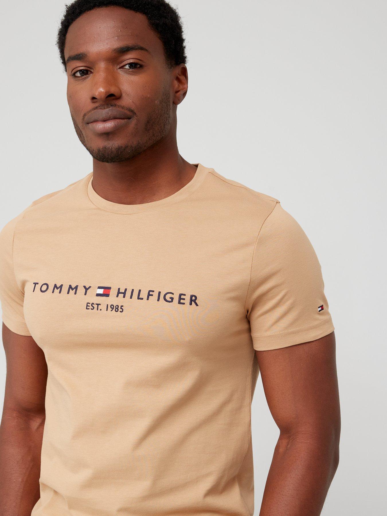 tommy-hilfiger-logo-embroiderednbsptee-tanoutfit