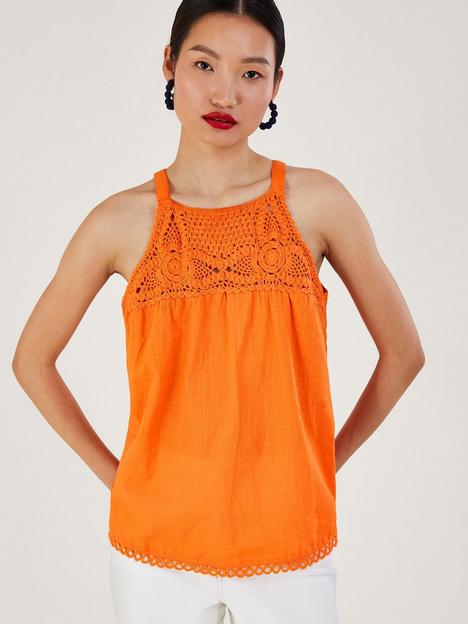monsoon-crochet-neckline-halter-top-orange