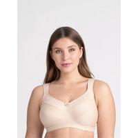 Miss Mary of Sweden Cotton Comfort Women's Non-Wired Bra White : :  Fashion