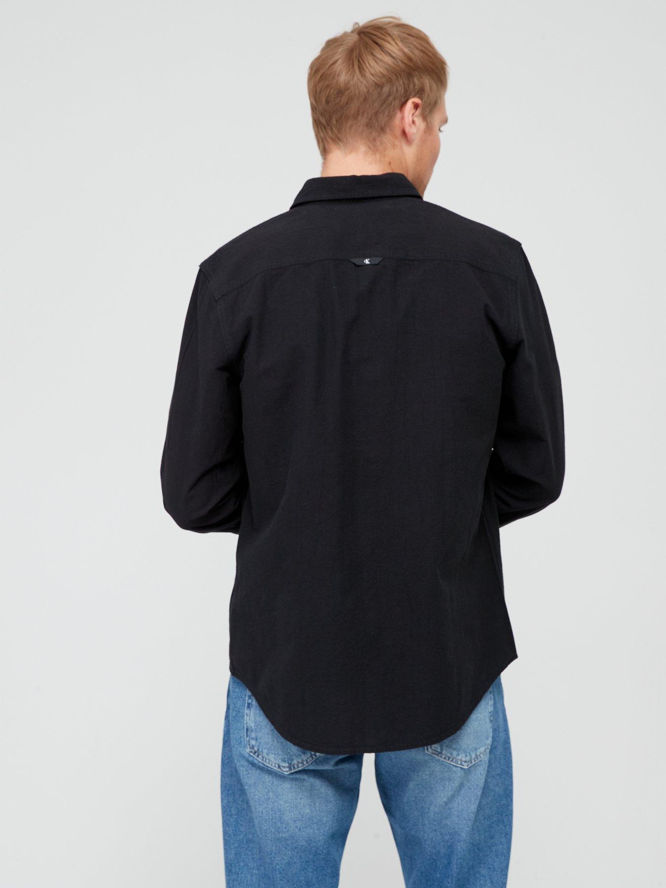 calvin-klein-jeans-monologo-badge-relaxed-shirt--nbspblacknbspstillFront