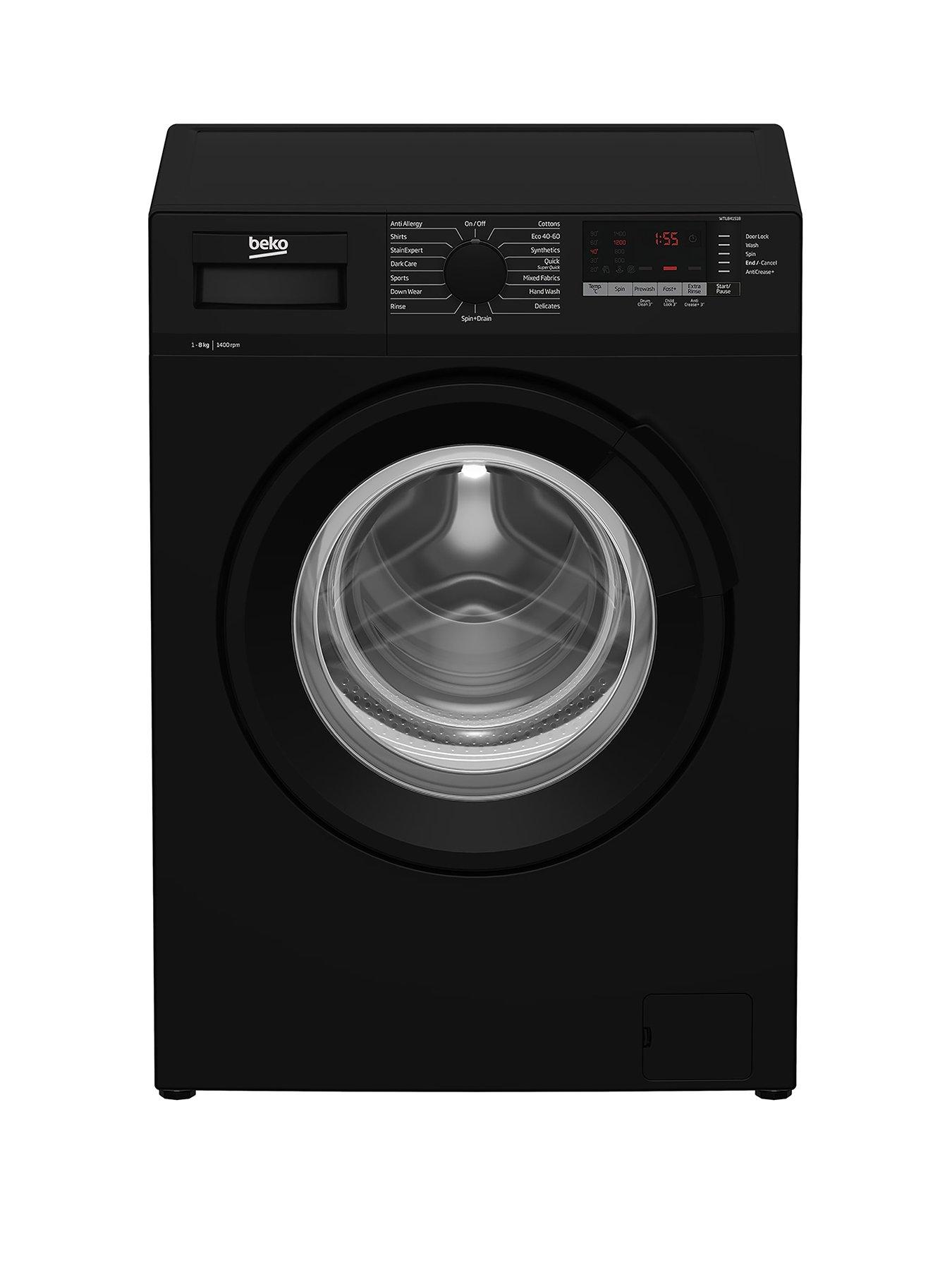 beko-wtl84151b-8kg-load-1400rpm-spin-freestandingnbspwashing-machine--nbspblack