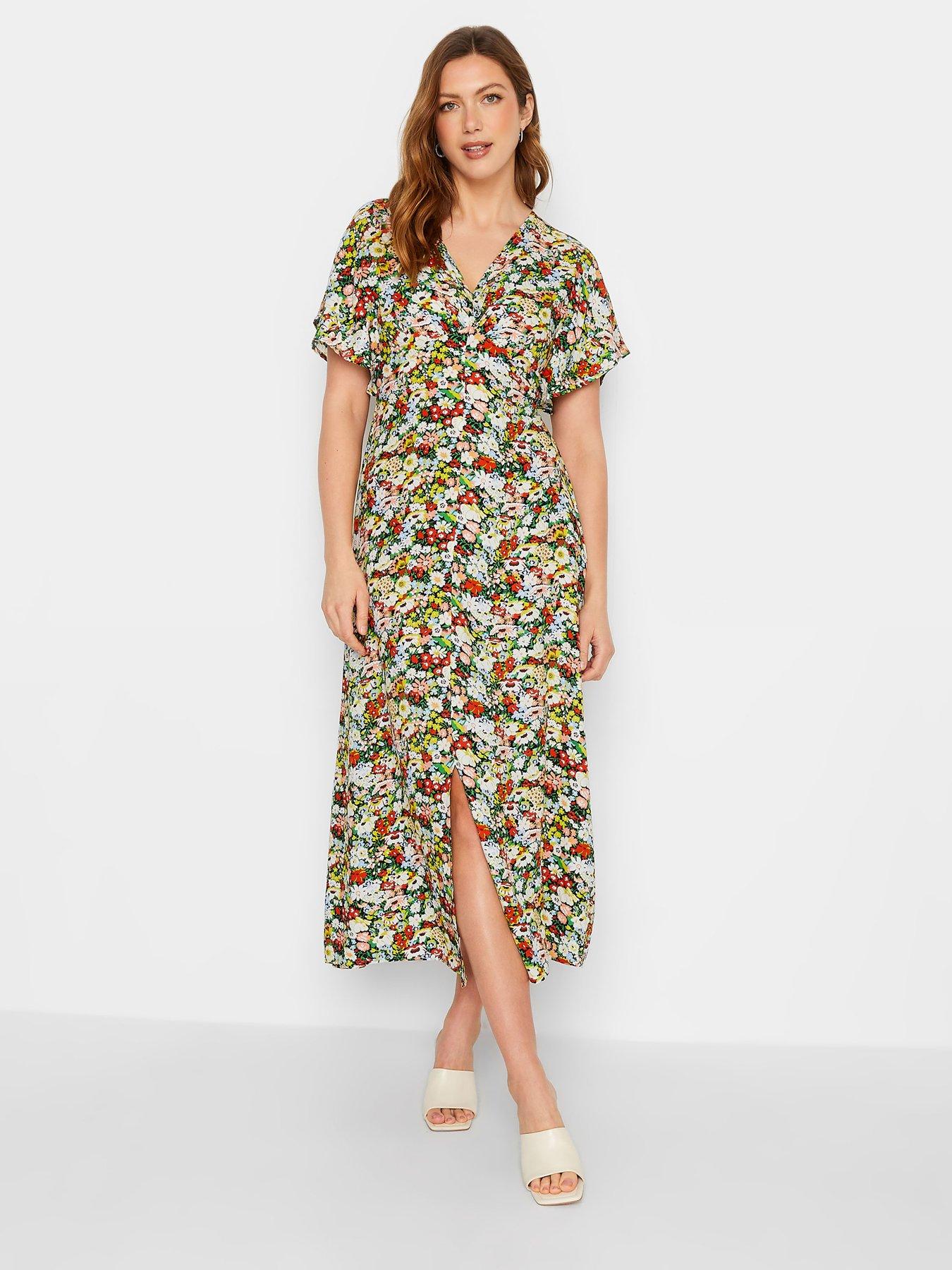 long-tall-sally-floral-split-front-midaxi-dress-yellow