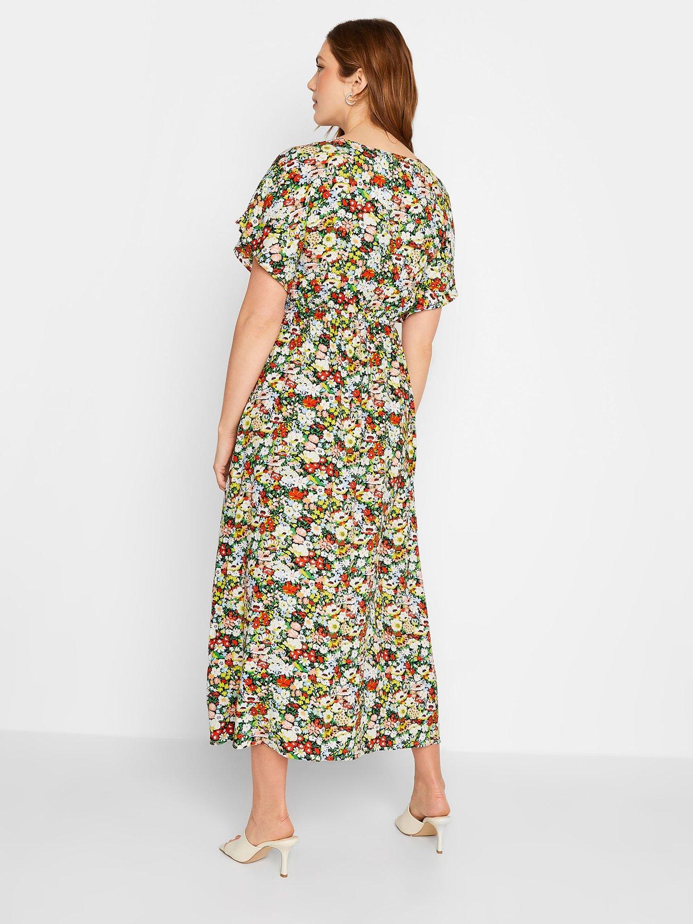 long-tall-sally-floral-split-front-midaxi-dress-yellowstillFront