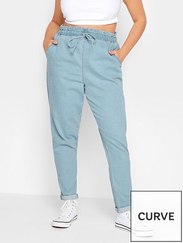 yours-yours-paperbag-waist-drawstring-mom-jean-light-blue