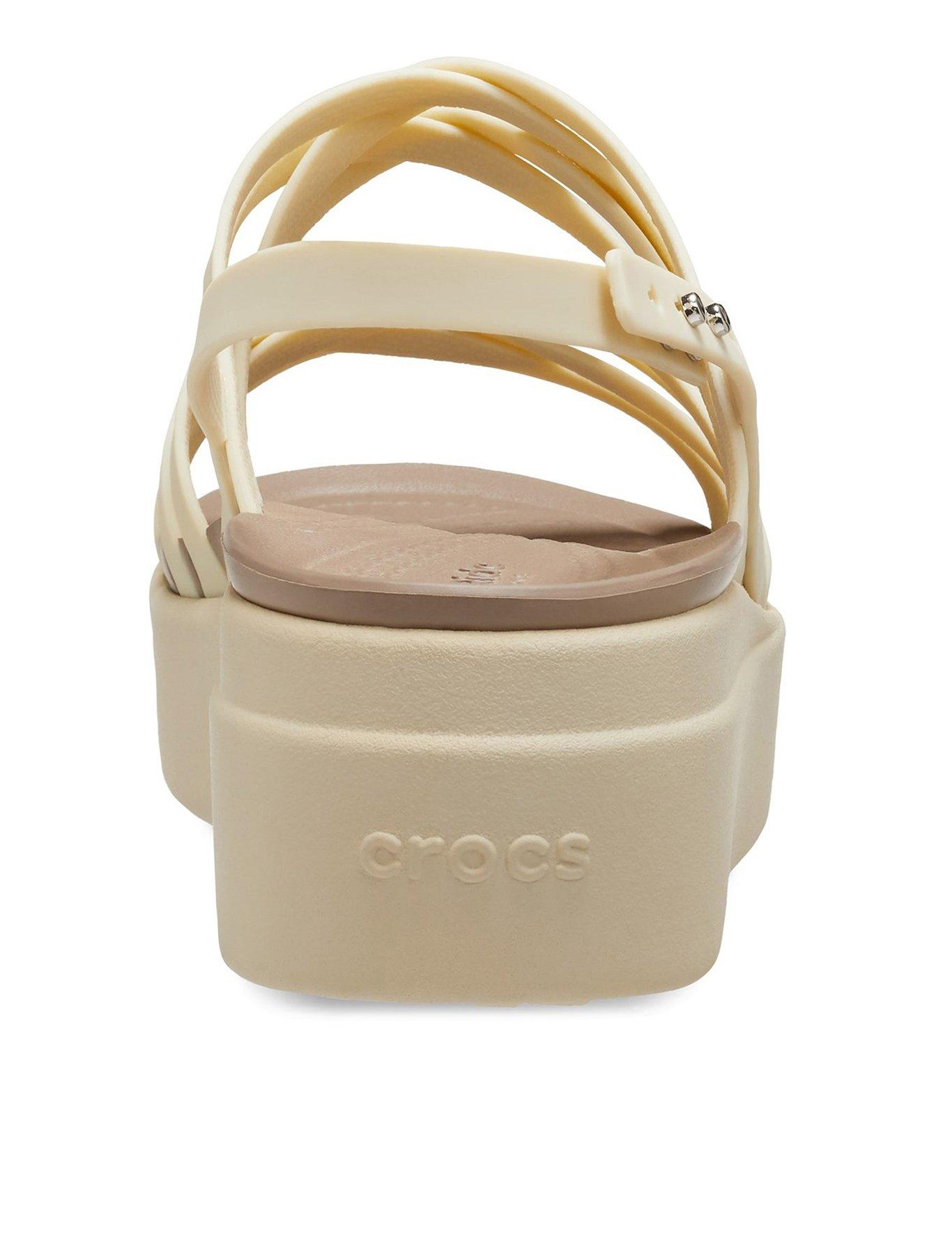 Crocs best sale high wedge