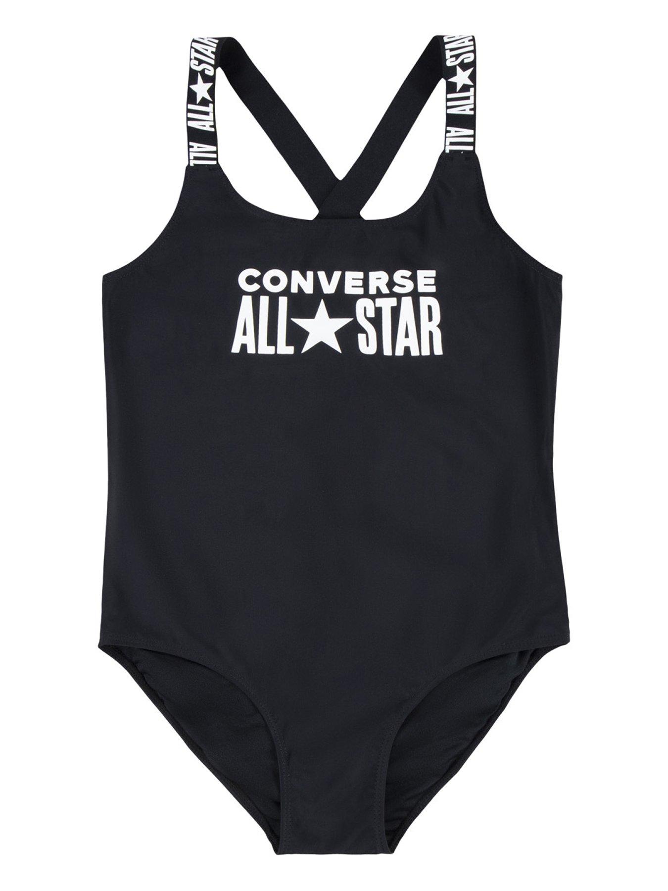 dik Beschikbaar schot Converse Older Girls Core All Star Swimsuit - Black | Very Ireland