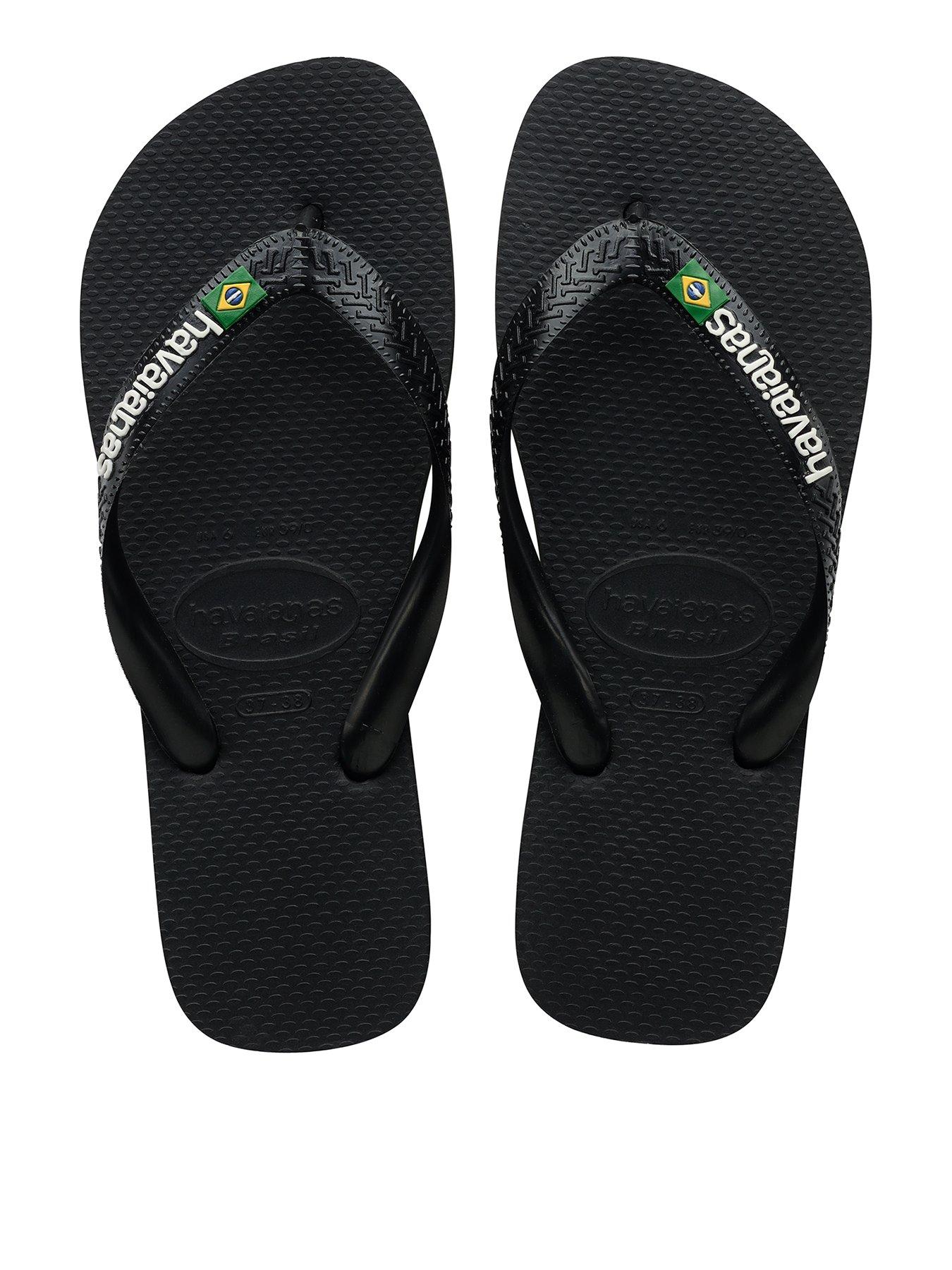undefined Havaianas Men's Brasil Logo Flip Flop - Black