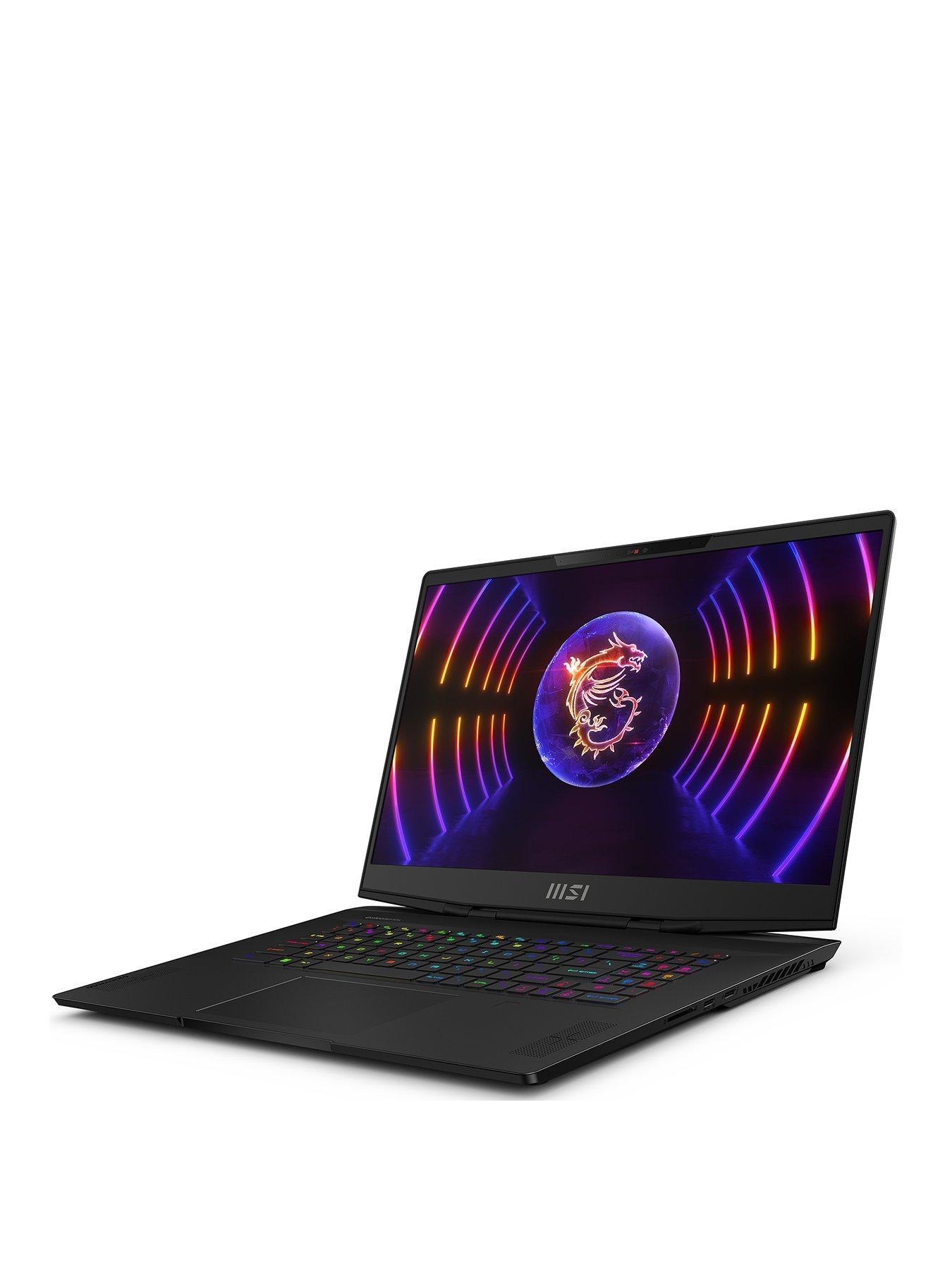 MSI Stealth 17 Studio Gaming Laptop (A13VF-008UK) - 17.3in QHD 240Hz, GeForce 4060, Intel Core i7, 16GB RAM, SSD - Core Black | Very Ireland