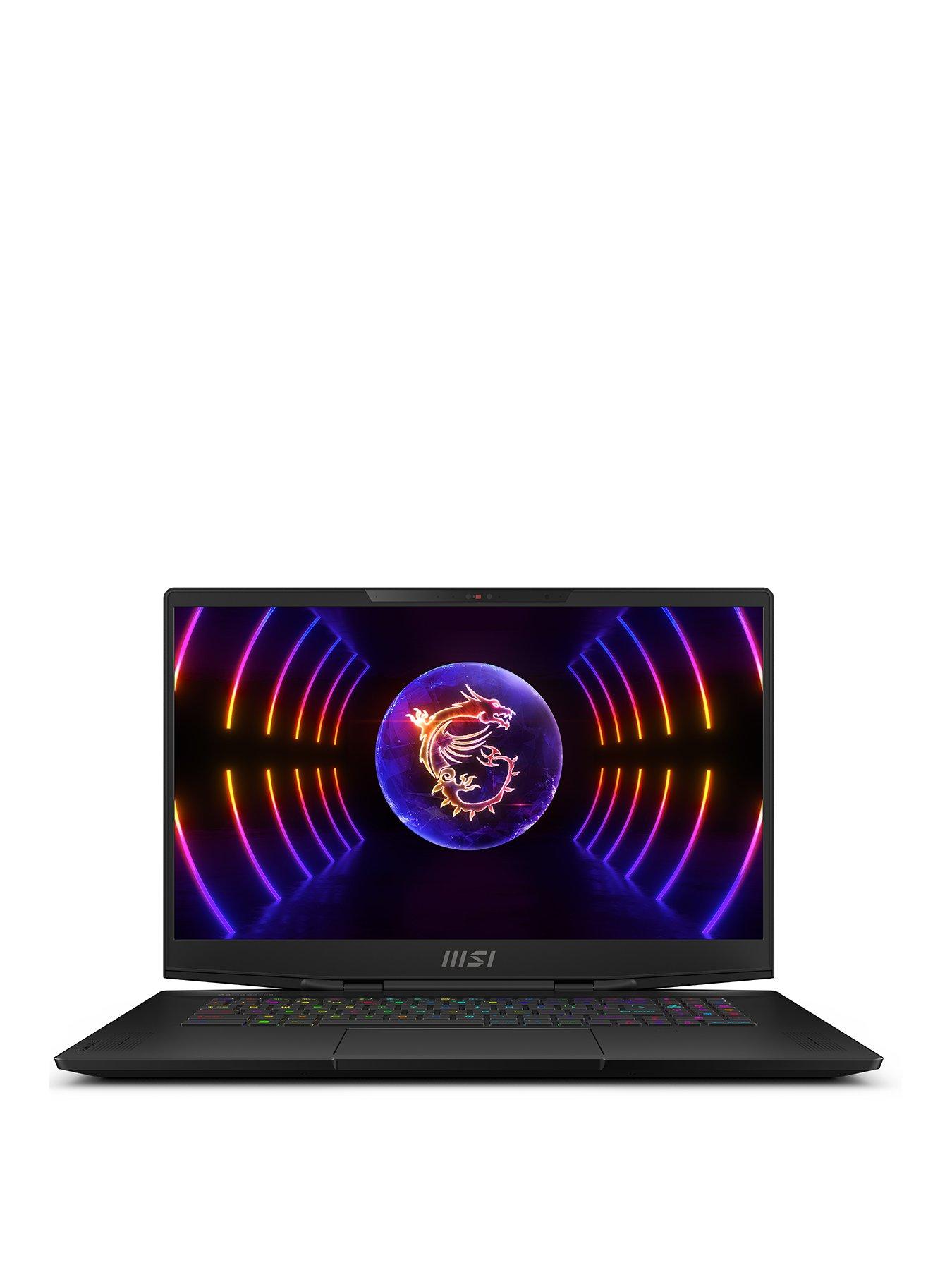 MSI Stealth 17 Studio Gaming Laptop (A13VF-008UK) - 17.3in QHD 240Hz, GeForce 4060, Intel Core i7, 16GB RAM, SSD - Core Black | Very Ireland