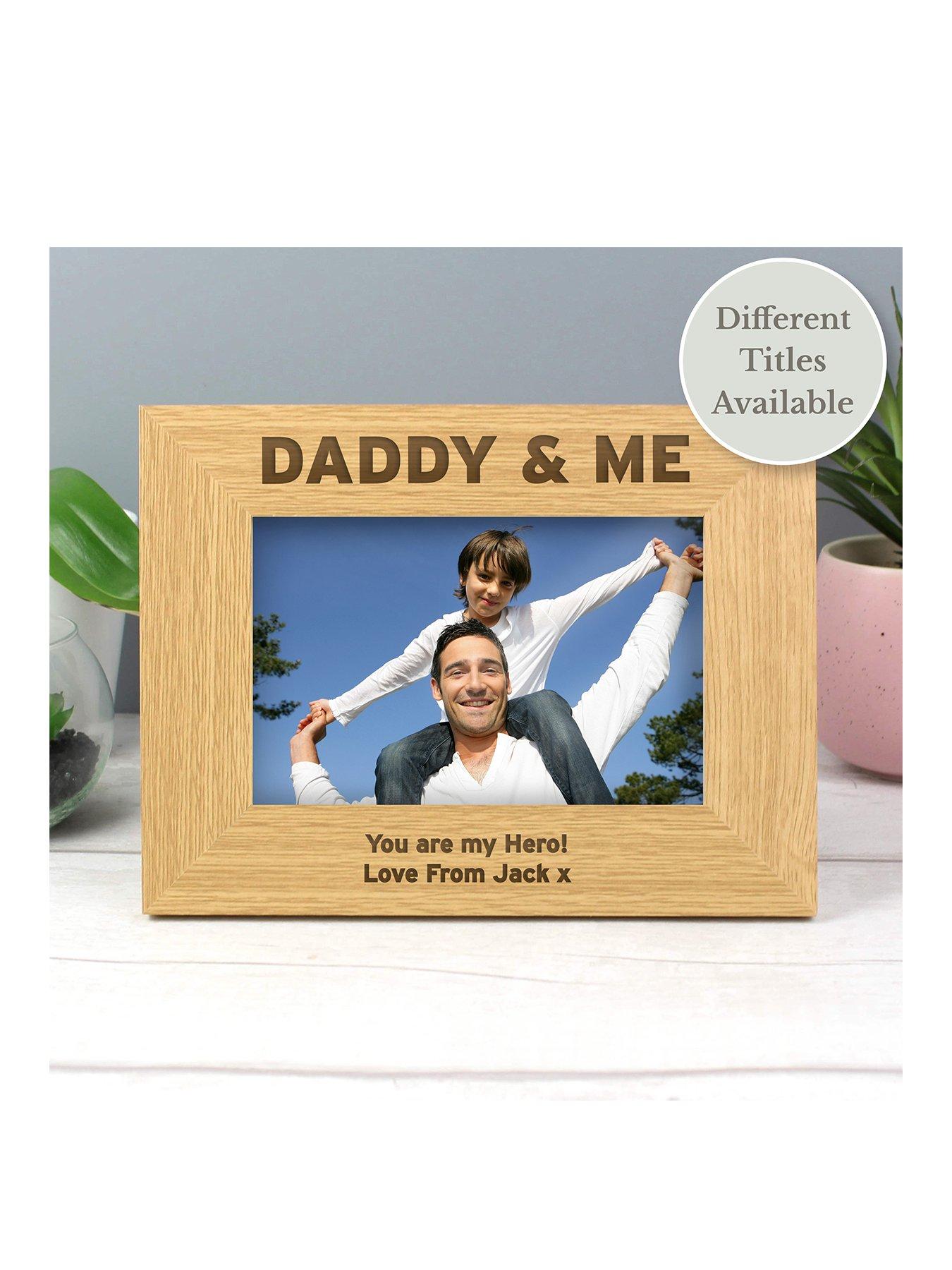Image 1 of 1 of The Personalised Memento Company Personalised Wooden Photo Frame